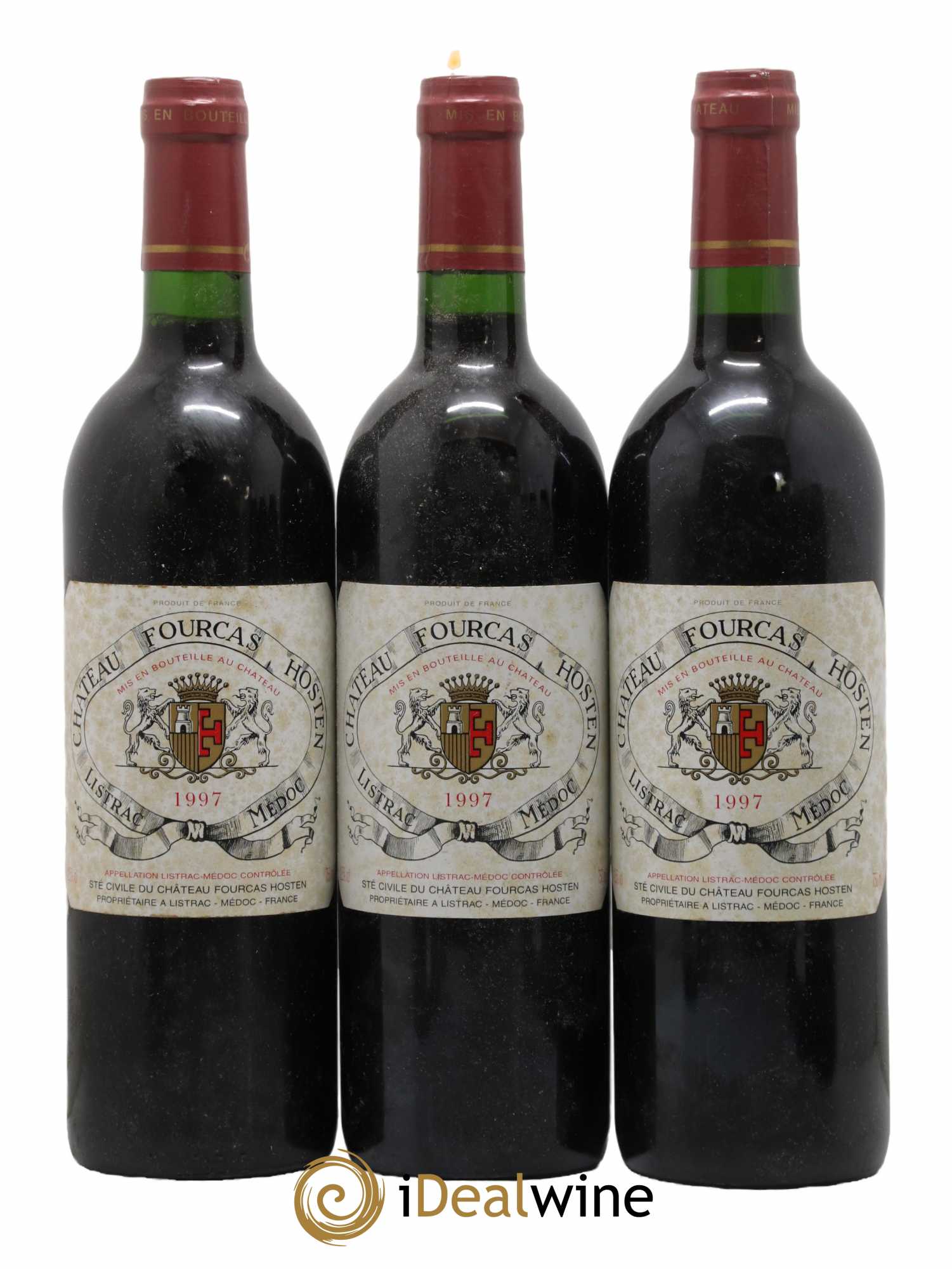Château Fourcas Hosten Cru Bourgeois 1997 - Lot de 3 bouteilles - 0