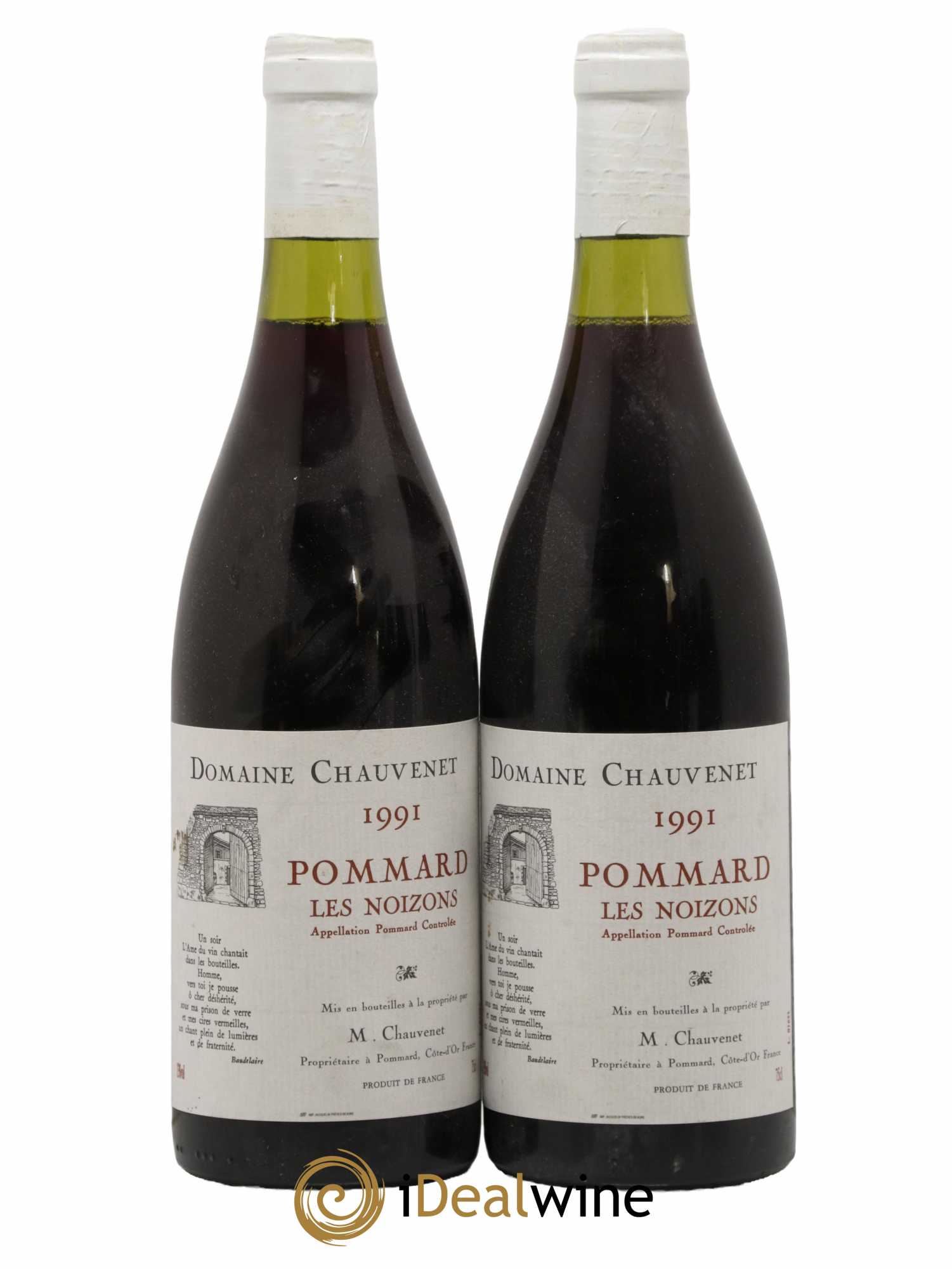 Pommard Les Noizons Domaine Chauvenet 1991 - Lot de 2 bouteilles - 0