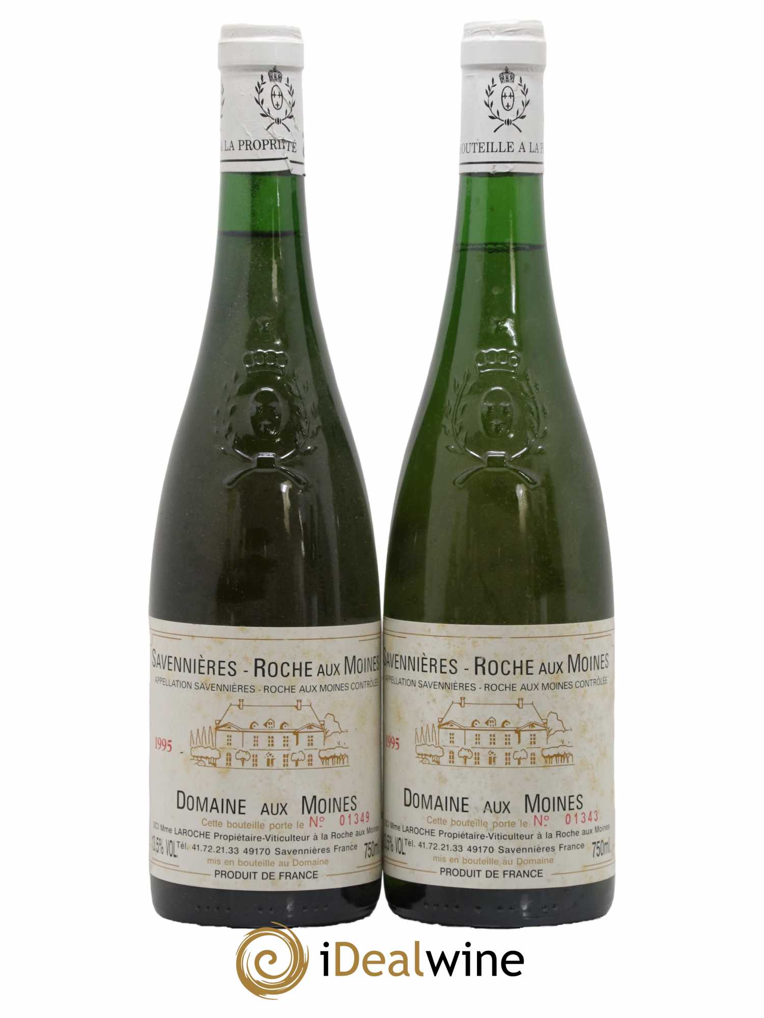Savennières Roche aux Moines Domaine aux Moines 1995 - Lot de 2 bouteilles - 0