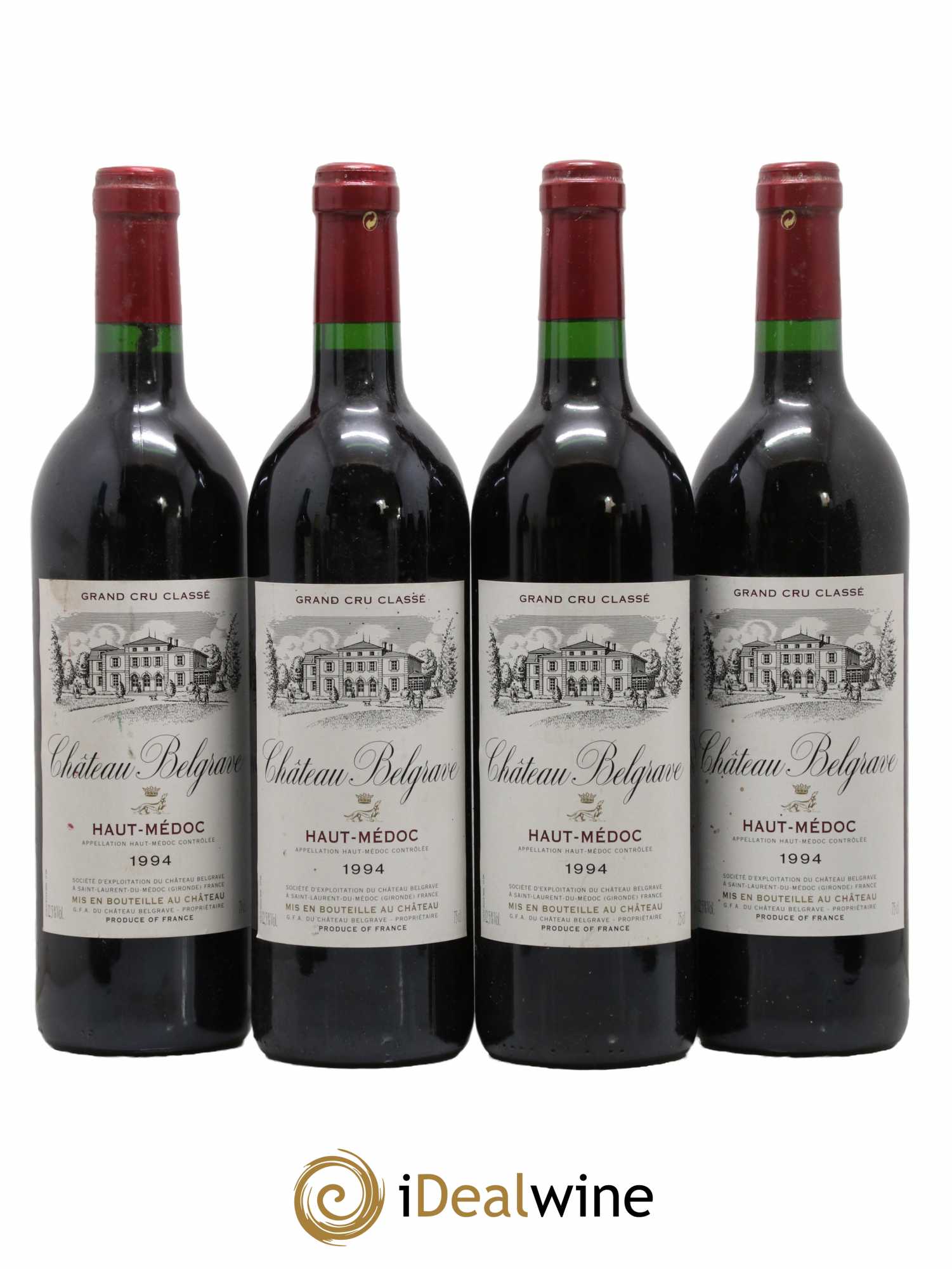 Haut Médoc Château Belgrave 1994 - Lot de 4 bouteilles - 0