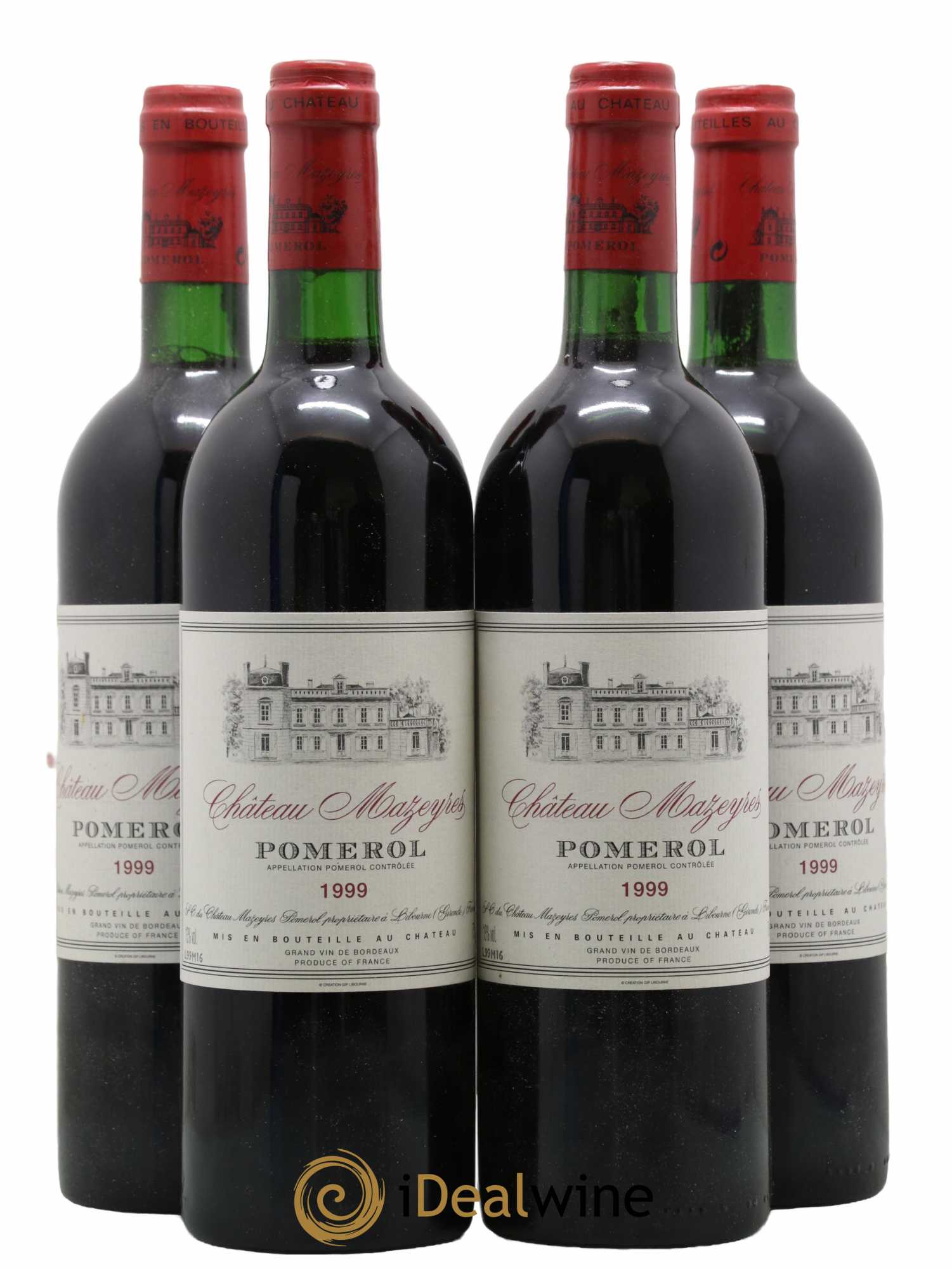 Château Mazeyres 1999 - Lot de 4 bouteilles - 0