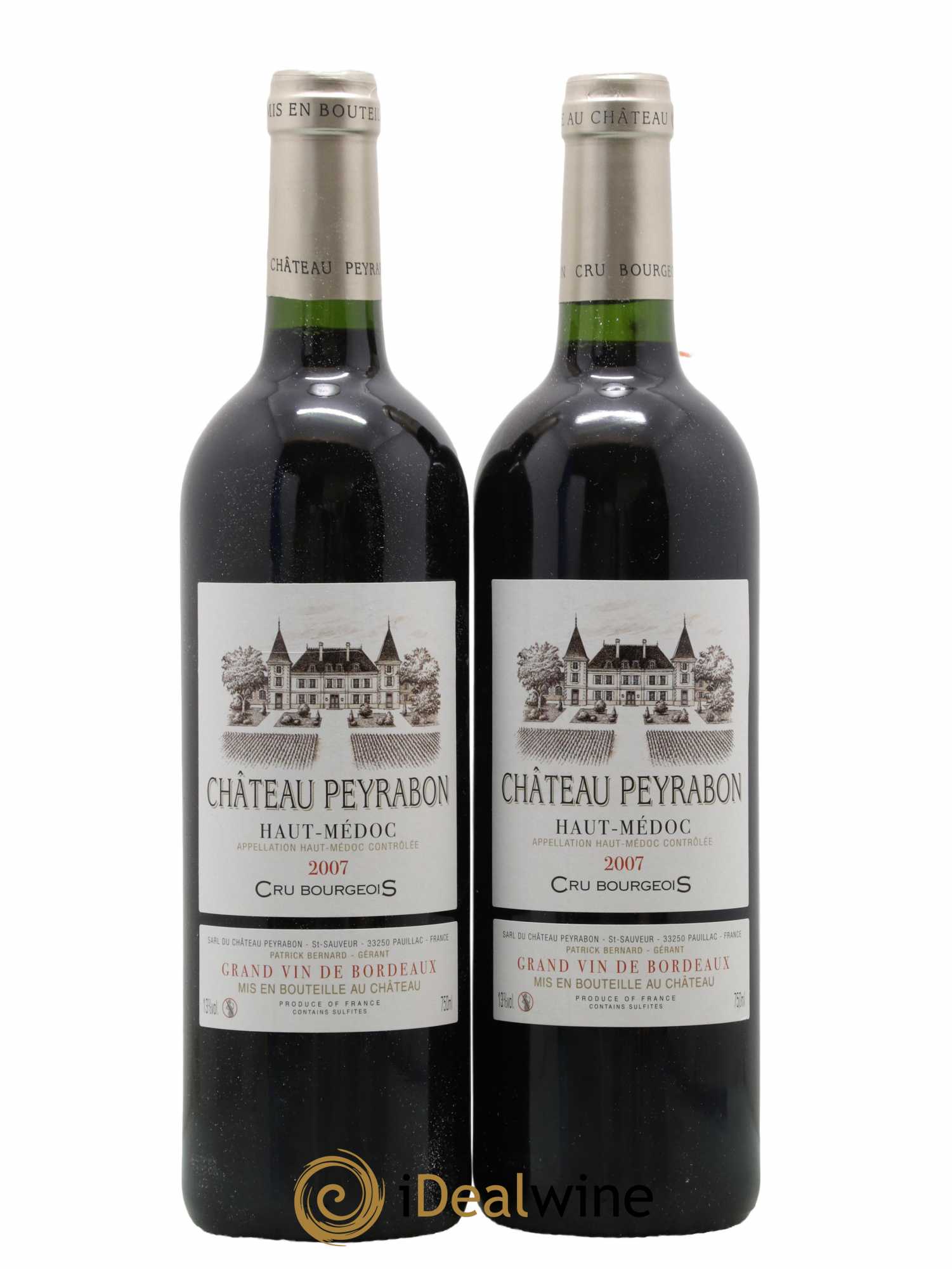 Château Peyrabon Cru Bourgeois 2007 - Lot de 2 bouteilles - 0