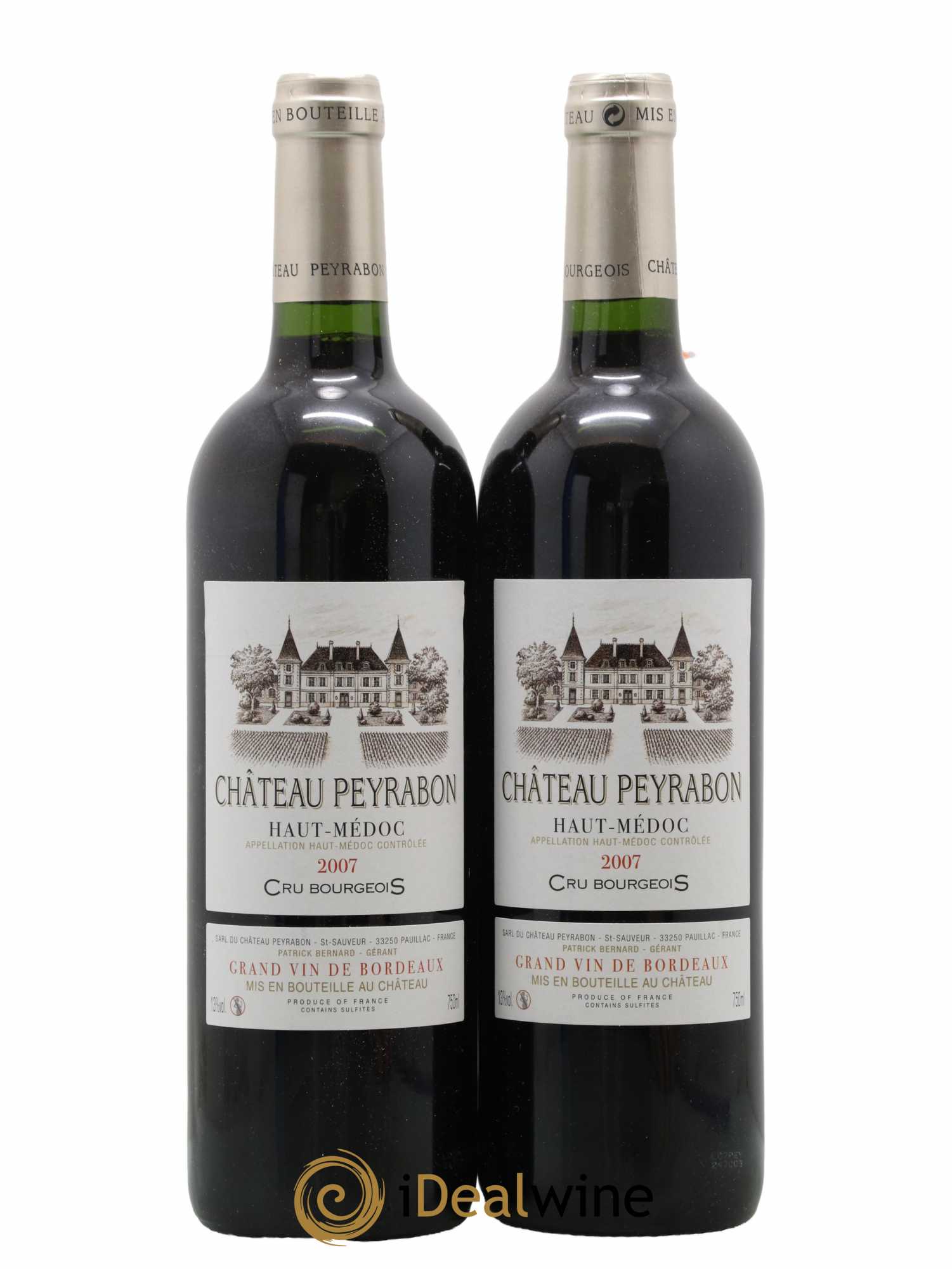 Château Peyrabon Cru Bourgeois 2007 - Lot de 2 bouteilles - 0