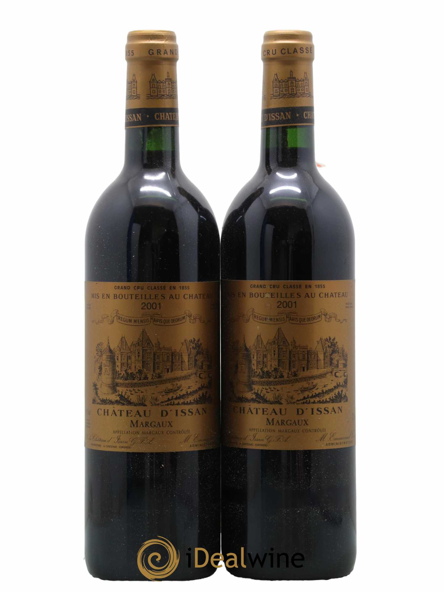 Château d'Issan 3ème Grand Cru Classé 2001 - Lot de 2 bouteilles - 0