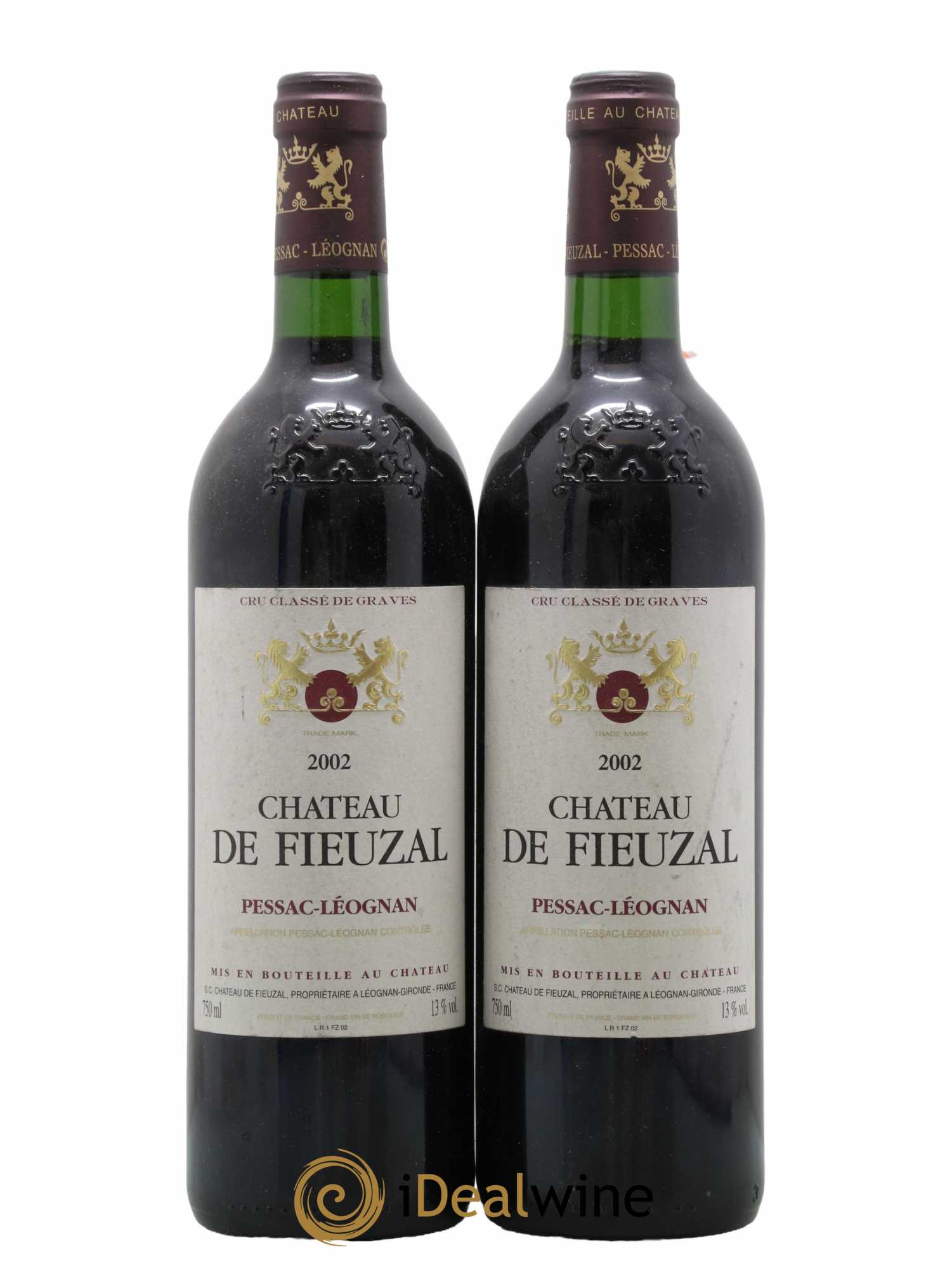 Château de Fieuzal Cru Classé de Graves 2002 - Lot de 2 bouteilles - 0