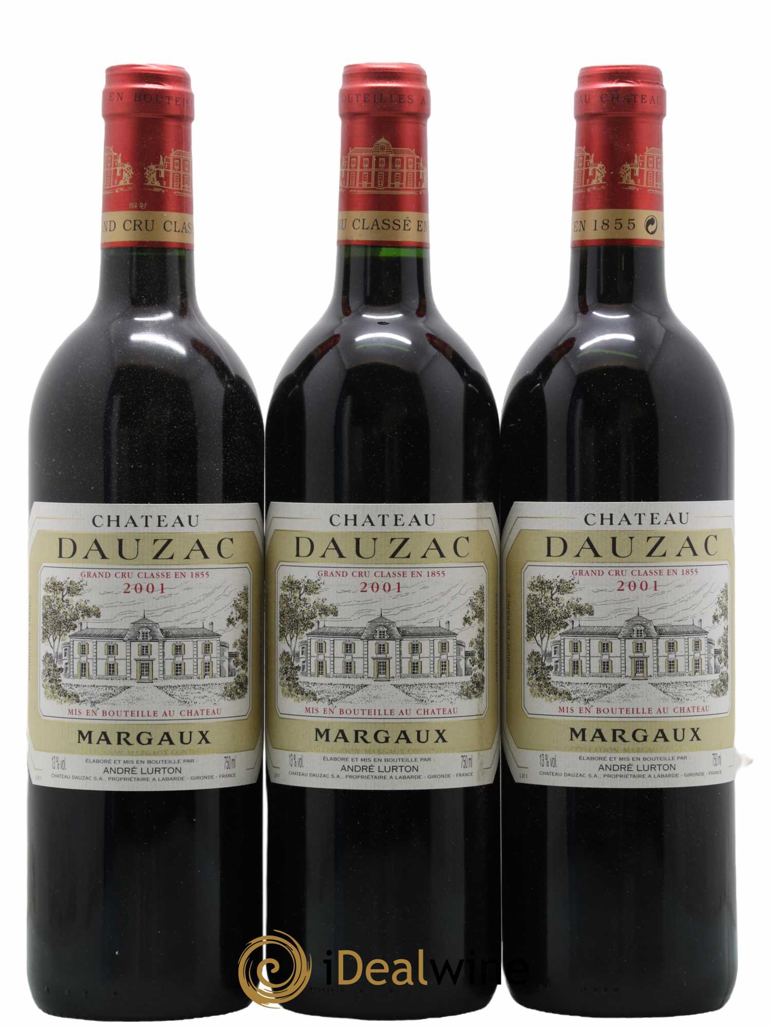 Château Dauzac 5ème Grand Cru Classé 2001 - Lot de 12 bouteilles - 1