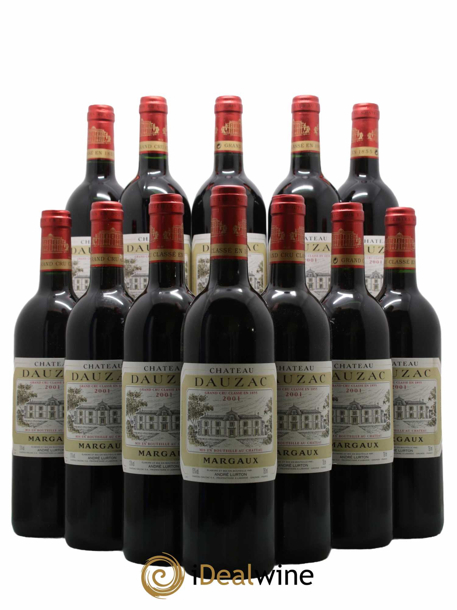 Château Dauzac 5ème Grand Cru Classé 2001 - Lot de 12 bouteilles - 0