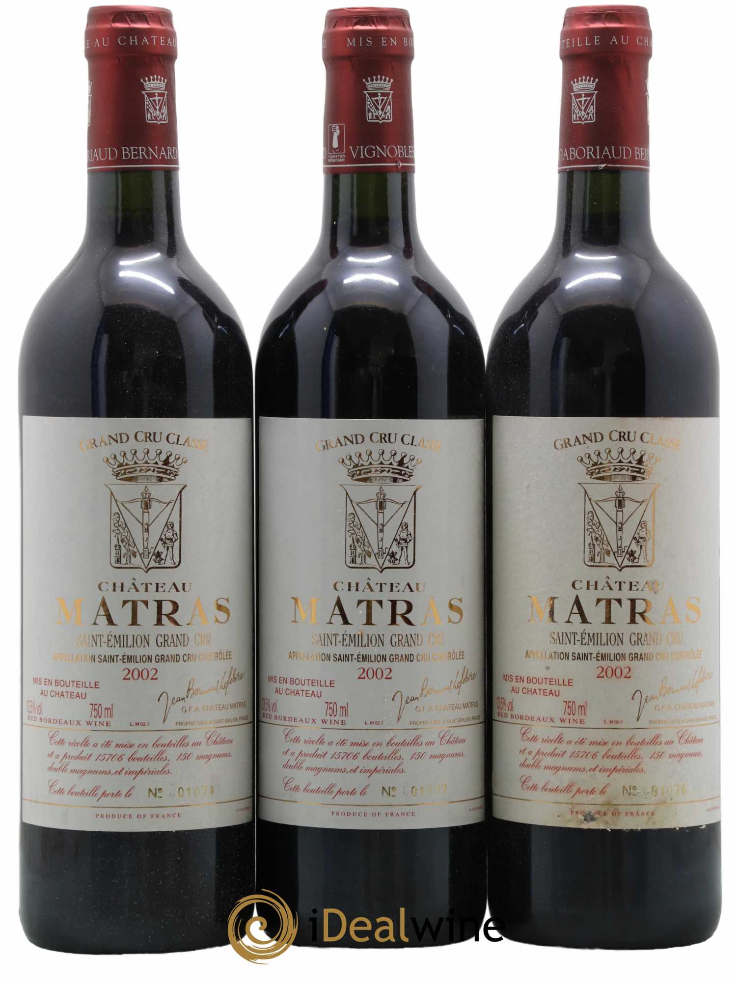 Château Matras 2002 - Lot de 12 bouteilles - 2