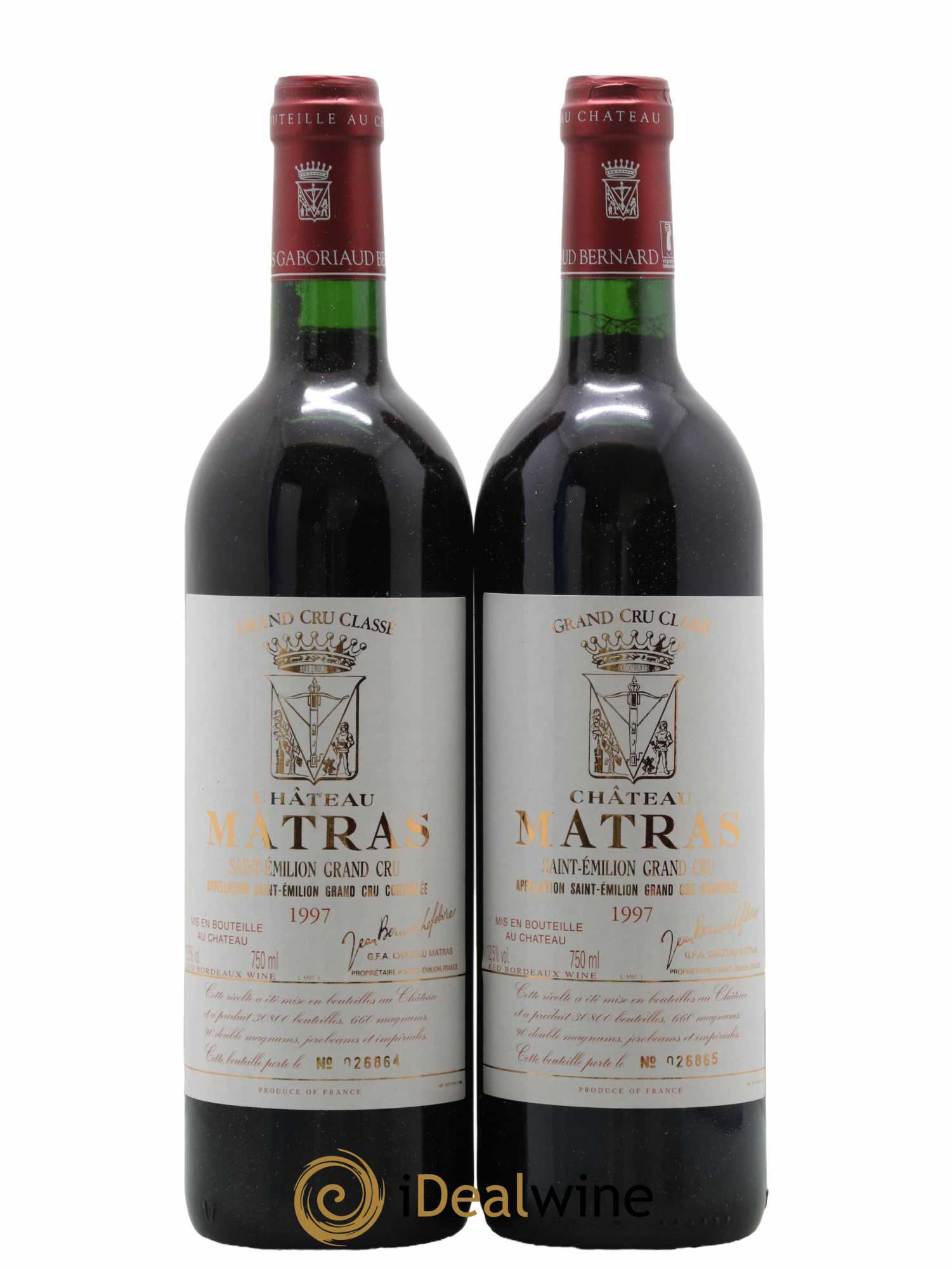 Château Matras 1997 - Posten von 2 Flaschen - 0