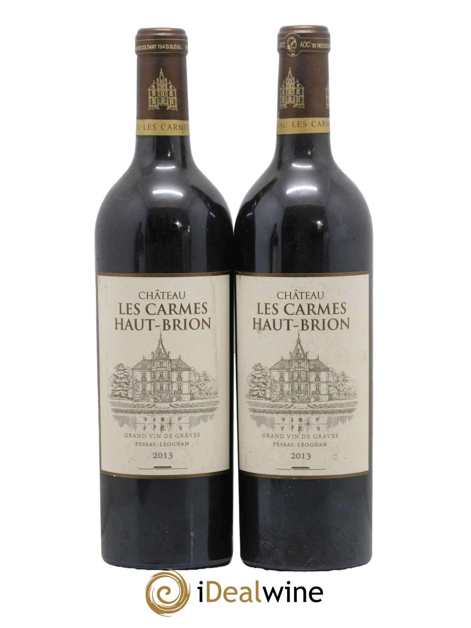 Château Les Carmes Haut-Brion 2013 - Lot de 2 bouteilles - 0