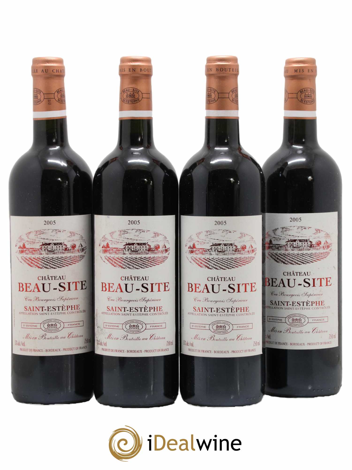 Château Beau Site Cru Bourgeois 2005 - Lot de 4 bouteilles - 0