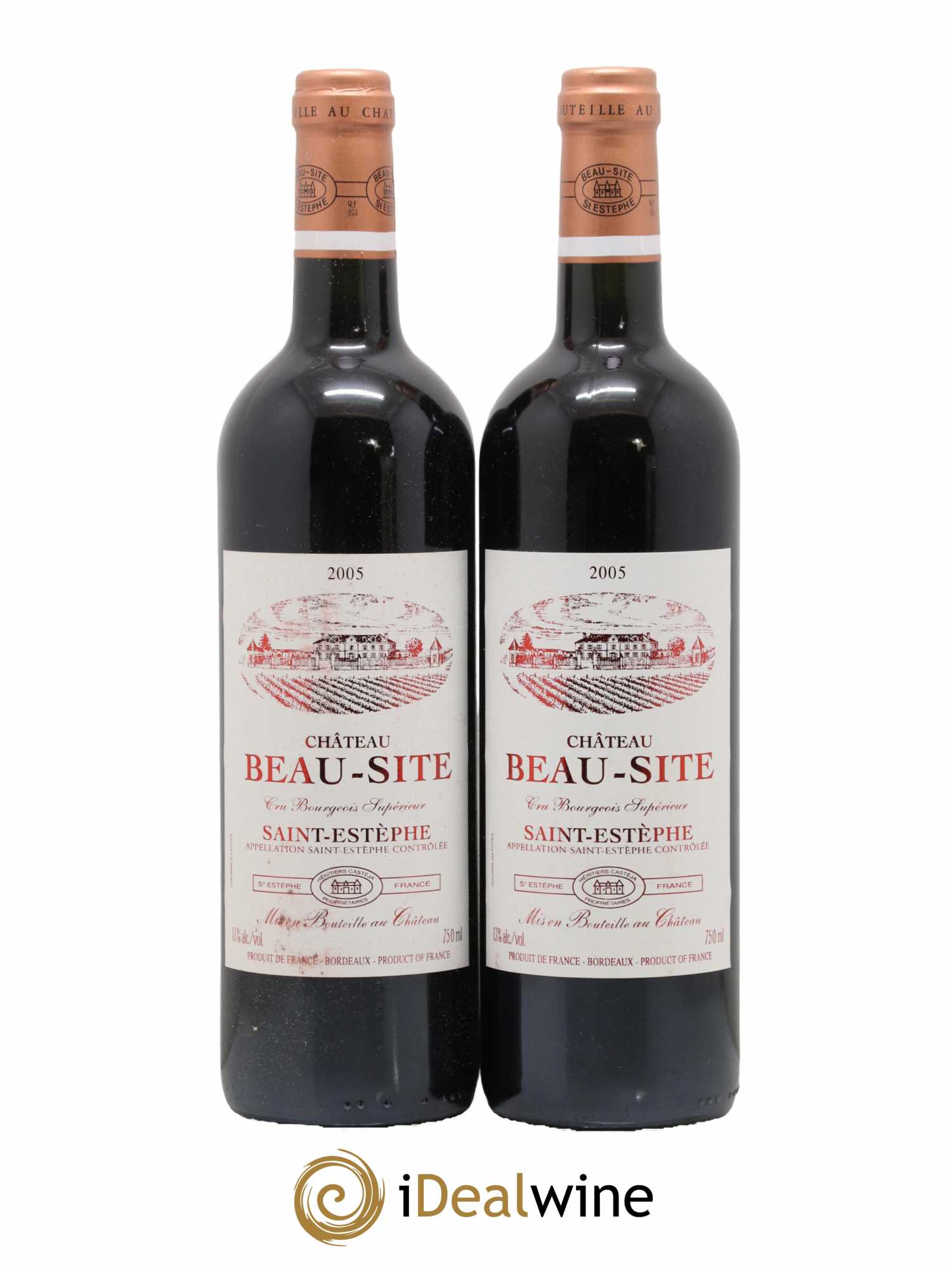 Château Beau Site Cru Bourgeois 2005 - Lot de 2 bouteilles - 0
