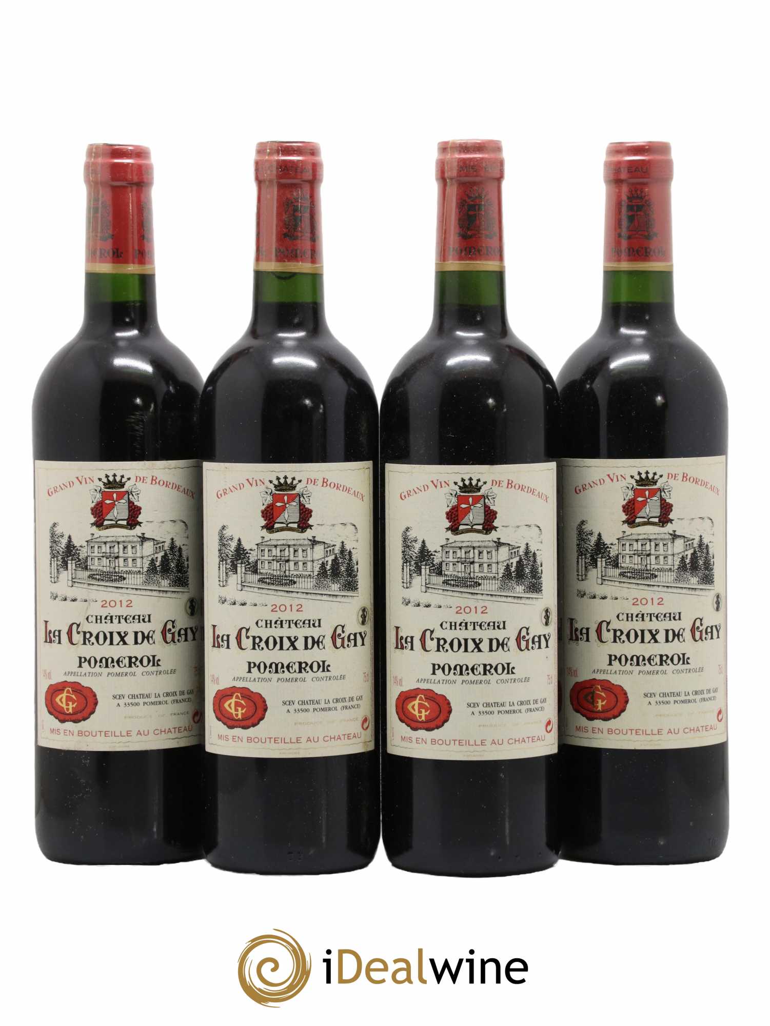 Château la Croix de Gay 2012 - Lot de 4 bouteilles - 0
