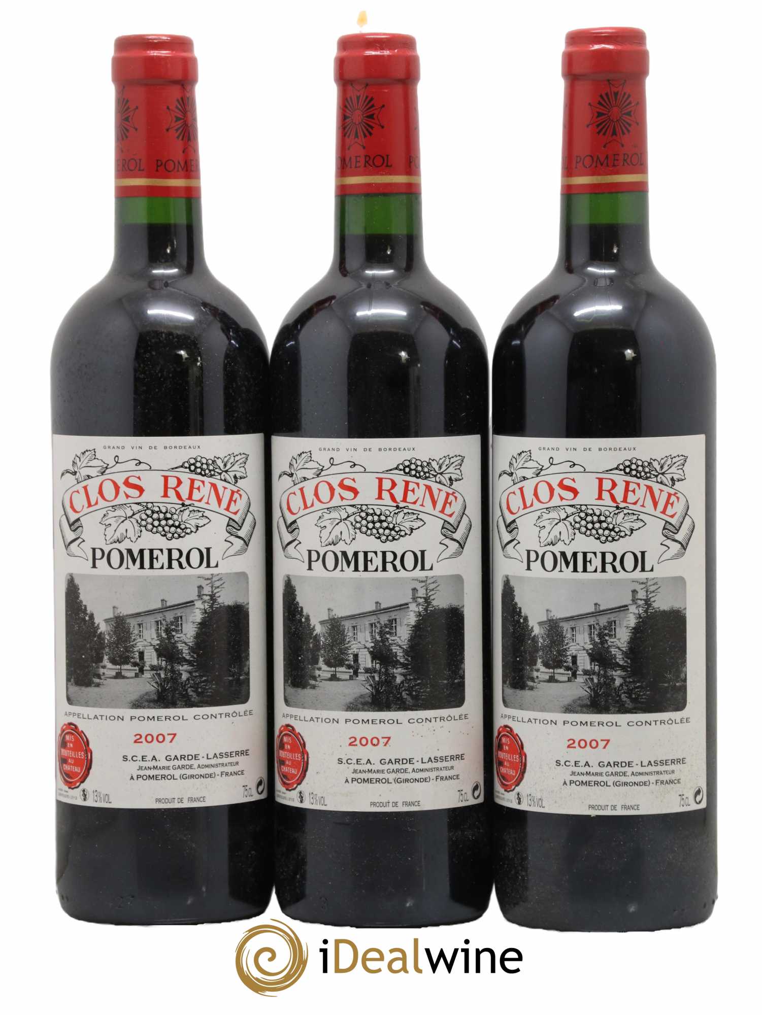 Clos René 2007 - Lotto di 3 bottiglie - 0
