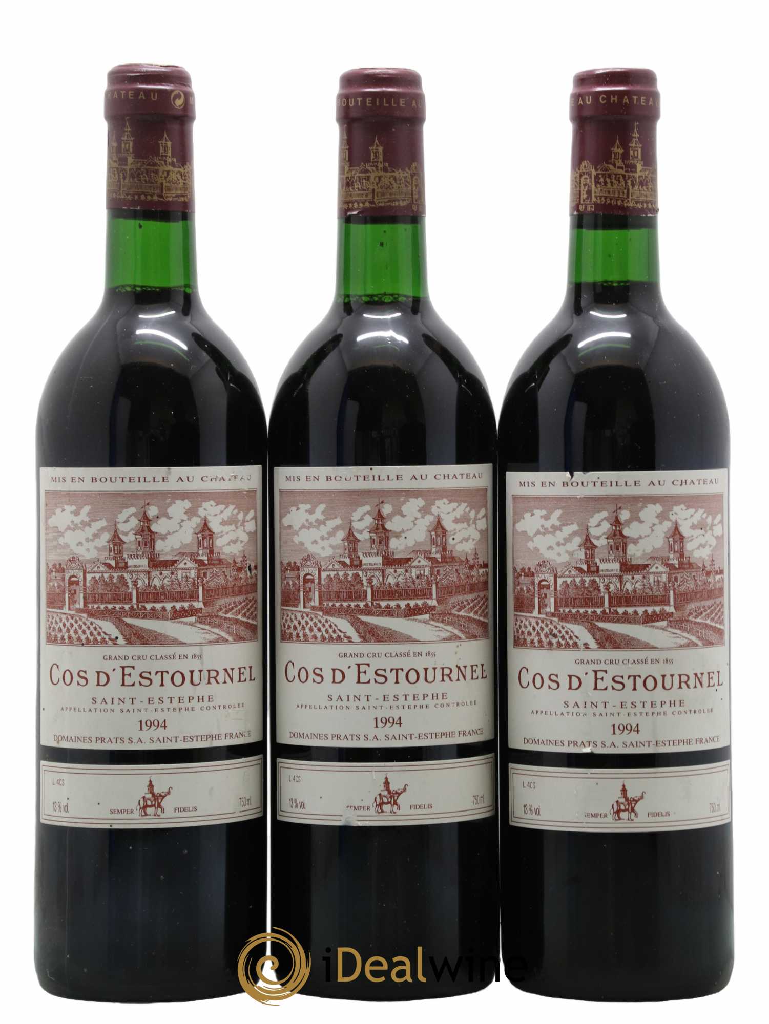 Cos d'Estournel 2ème Grand Cru Classé 1994 - Lot de 3 bouteilles - 0