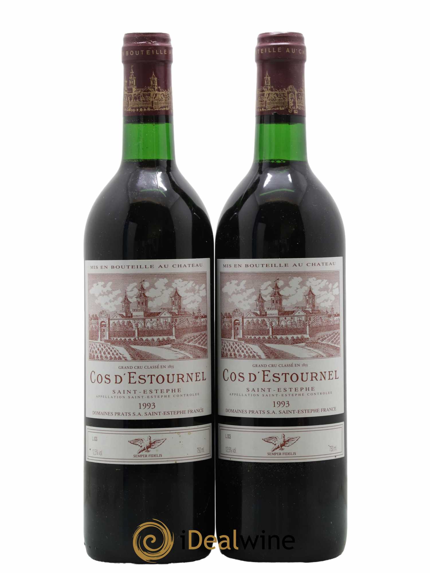 Cos d'Estournel 2ème Grand Cru Classé 1993 - Lot de 2 bouteilles - 0