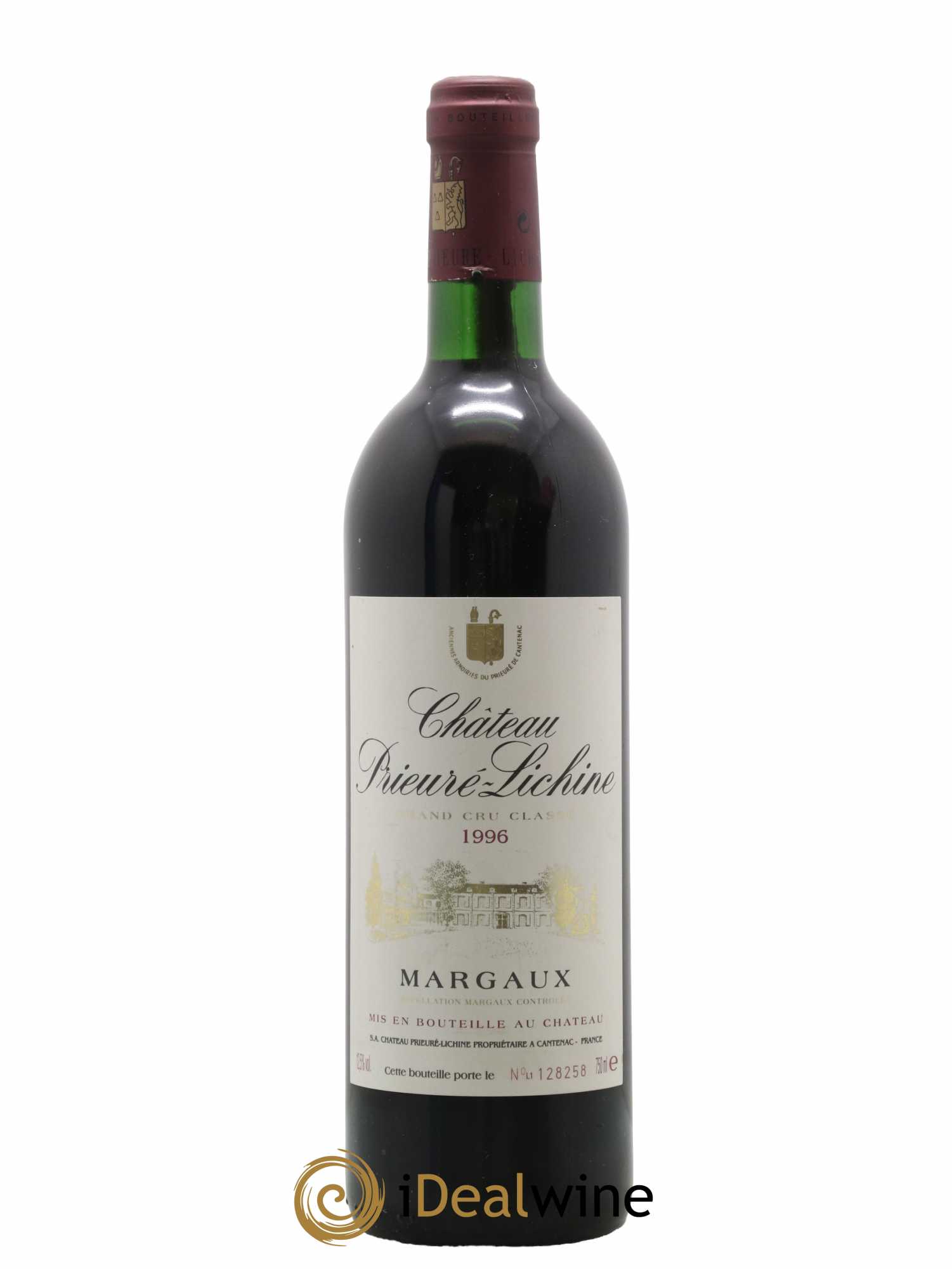 Château Prieuré Lichine 4ème Grand Cru Classé 1996 - Lot de 1 bouteille - 0