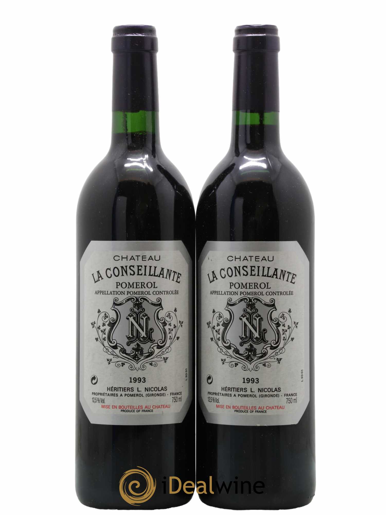 Château la Conseillante 1993 - Lot de 2 bouteilles - 0