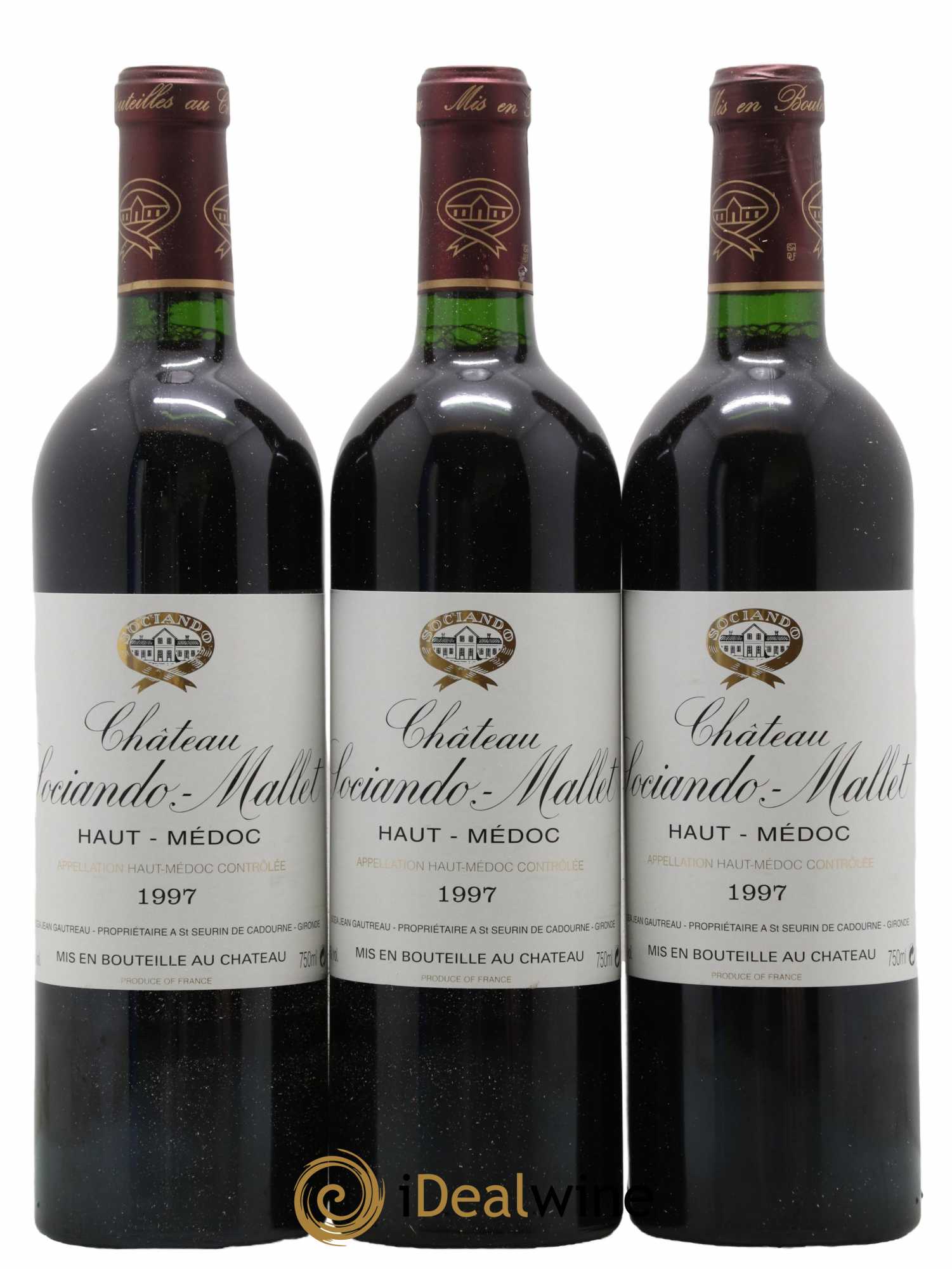 Château Sociando Mallet 1997 - Lot de 6 bouteilles - 2