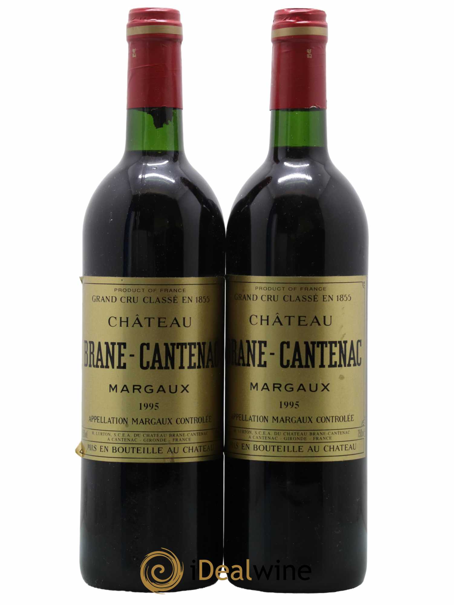Château Brane Cantenac 2ème Grand Cru Classé 1995 - Lot de 2 bouteilles - 0
