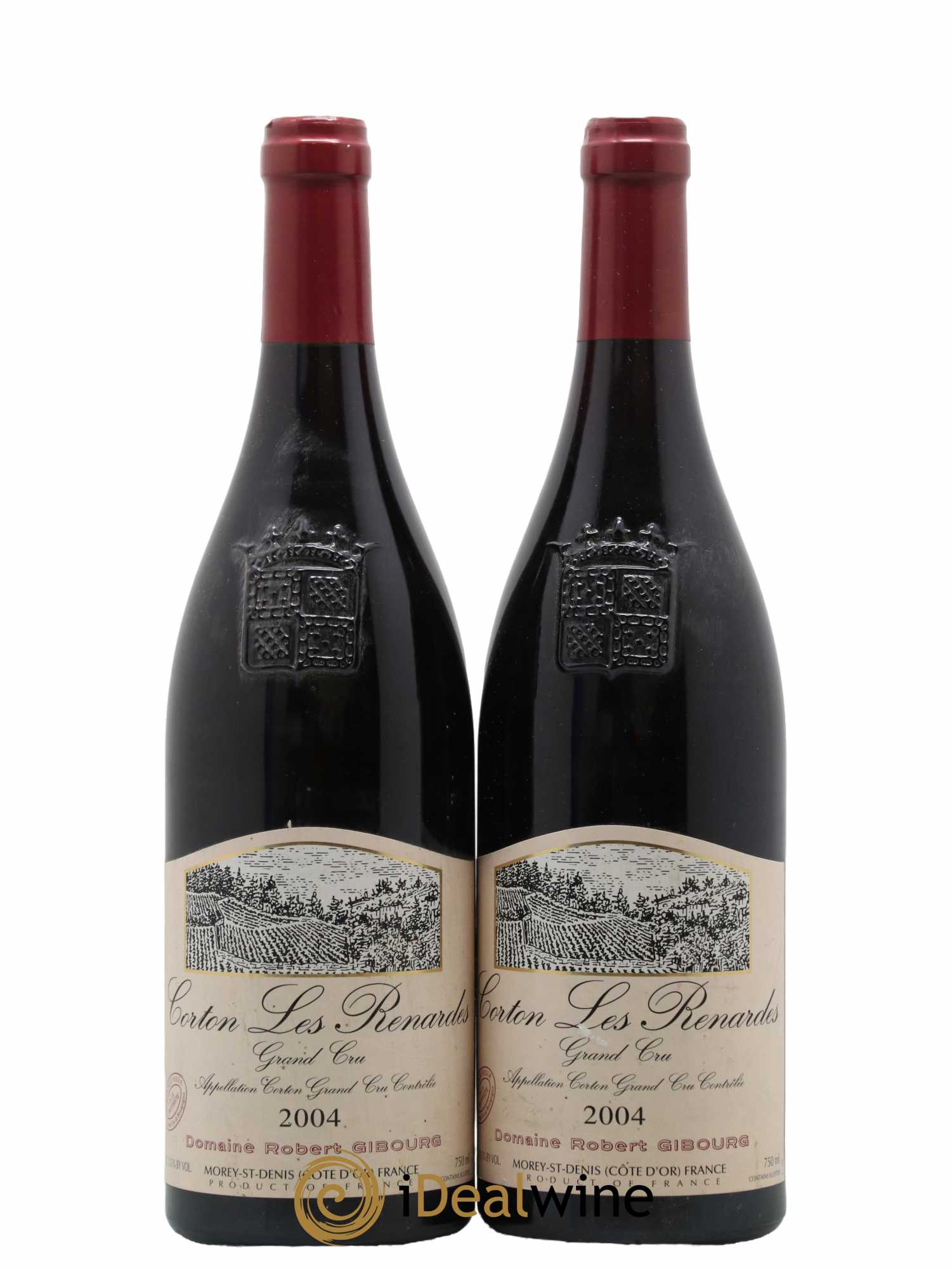 Corton Grand Cru Renardes Robert Gibourg 2004 - Lot of 2 bottles - 0