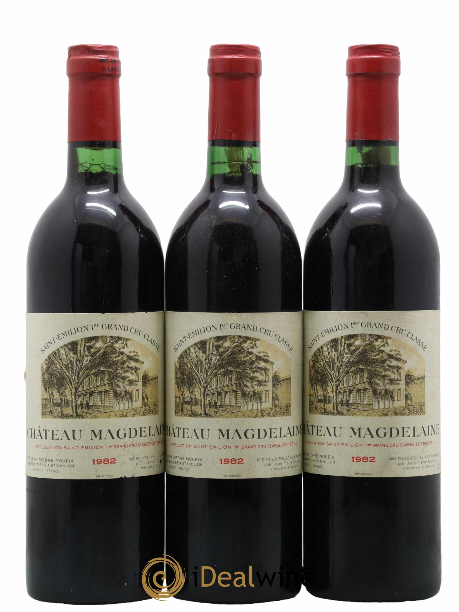 Château Magdelaine 1982 - Lot de 3 bouteilles - 0