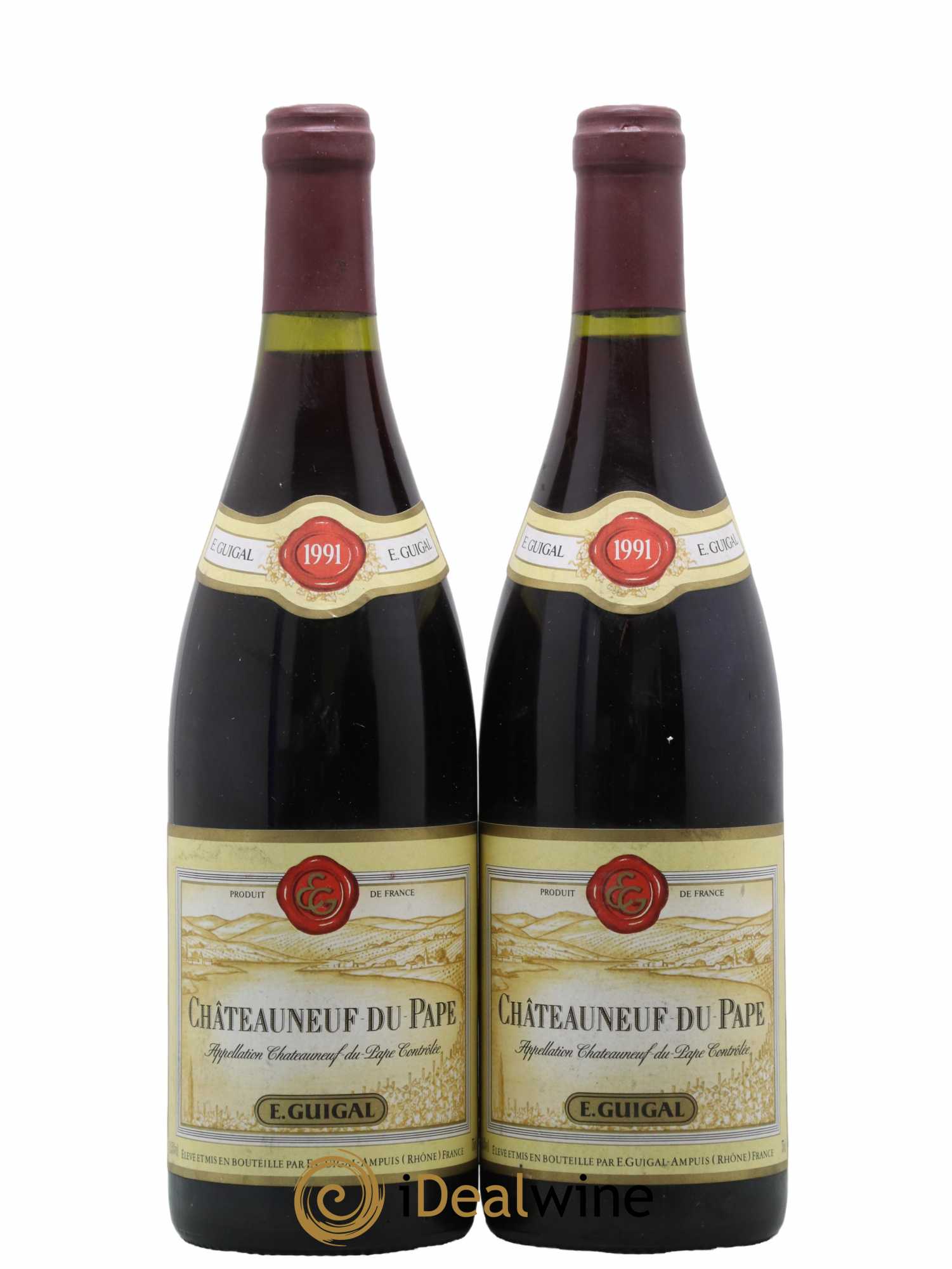 Châteauneuf-du-Pape Guigal 1991 - Lot de 2 bouteilles - 0
