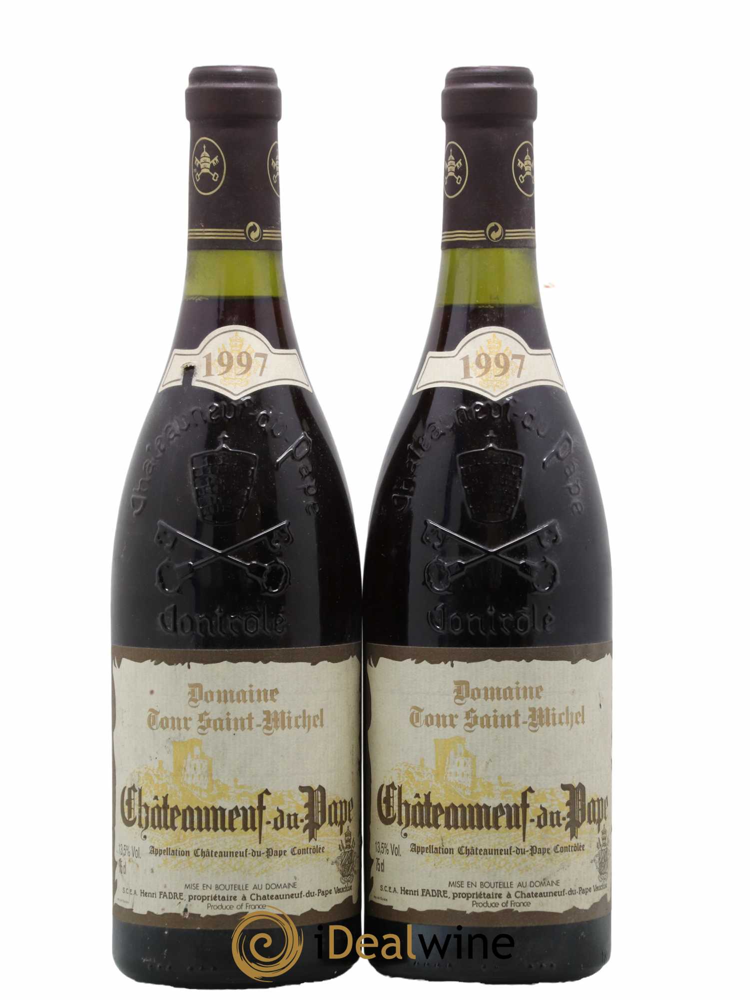 Châteauneuf-du-Pape Domaine de la Tour Saint-Michel 1997 - Lot de 2 bouteilles - 0