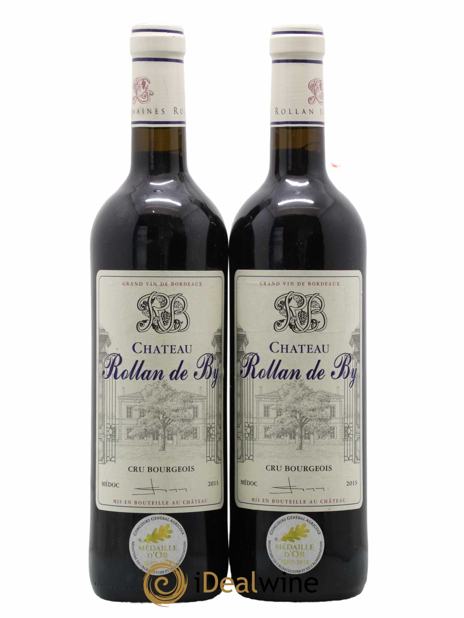 Château Rollan de By Cru Bourgeois 2015 - Lot de 2 bouteilles - 0