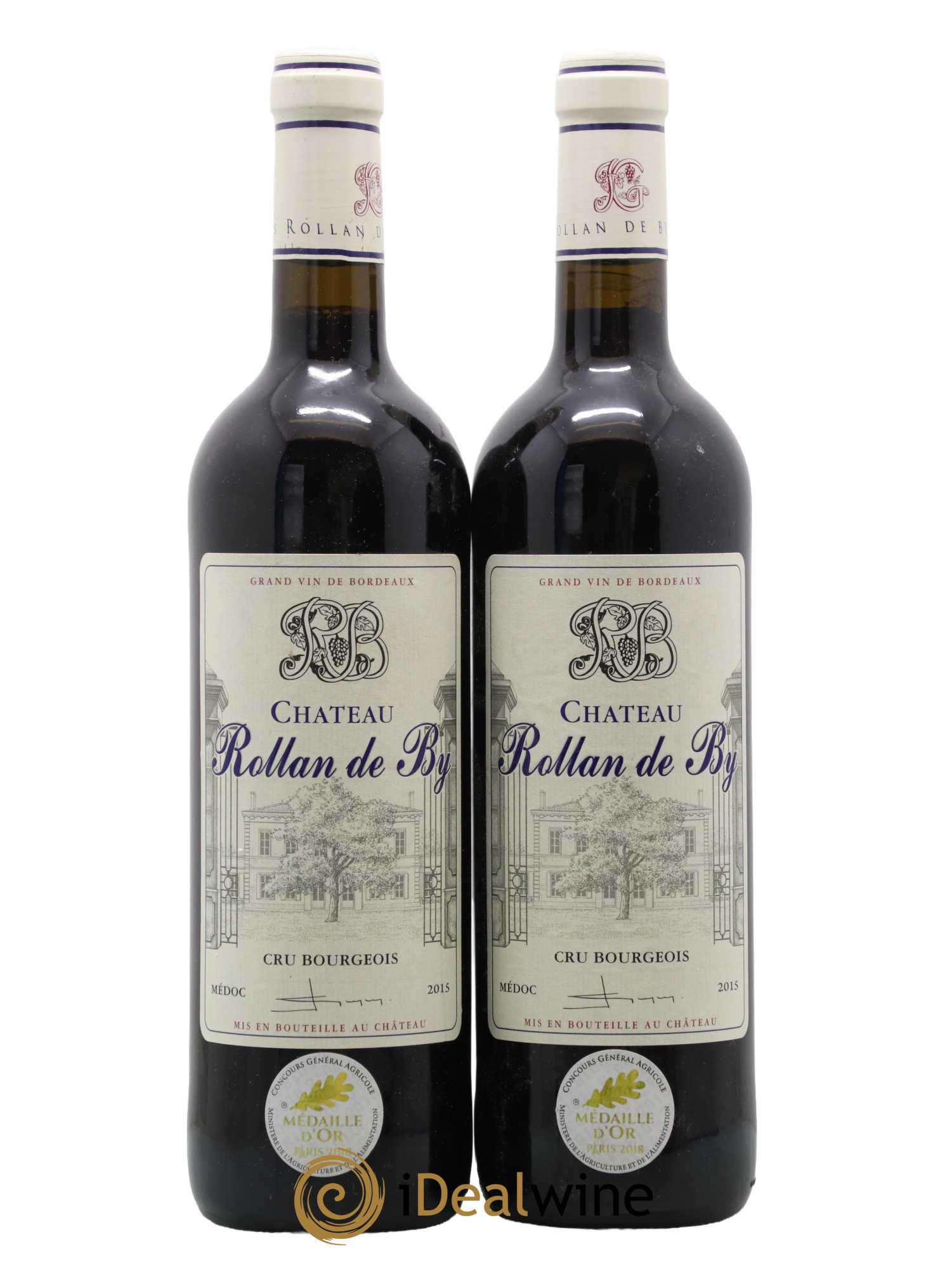 Château Rollan de By Cru Bourgeois 2015 - Lot de 2 bouteilles - 0