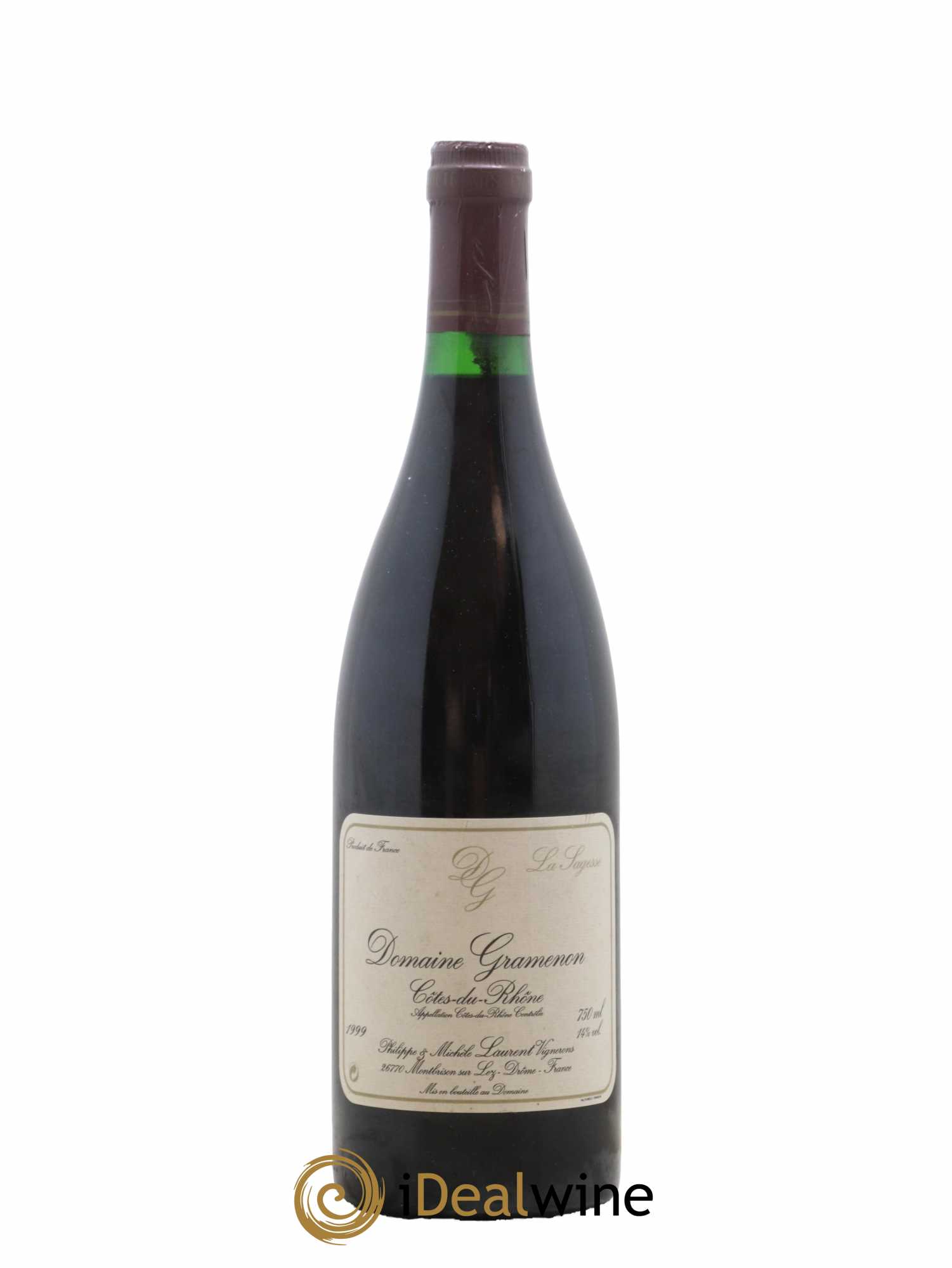 Côtes-du-Rhône La Sagesse Gramenon (Domaine) 1999 - Lot de 1 bouteille - 0