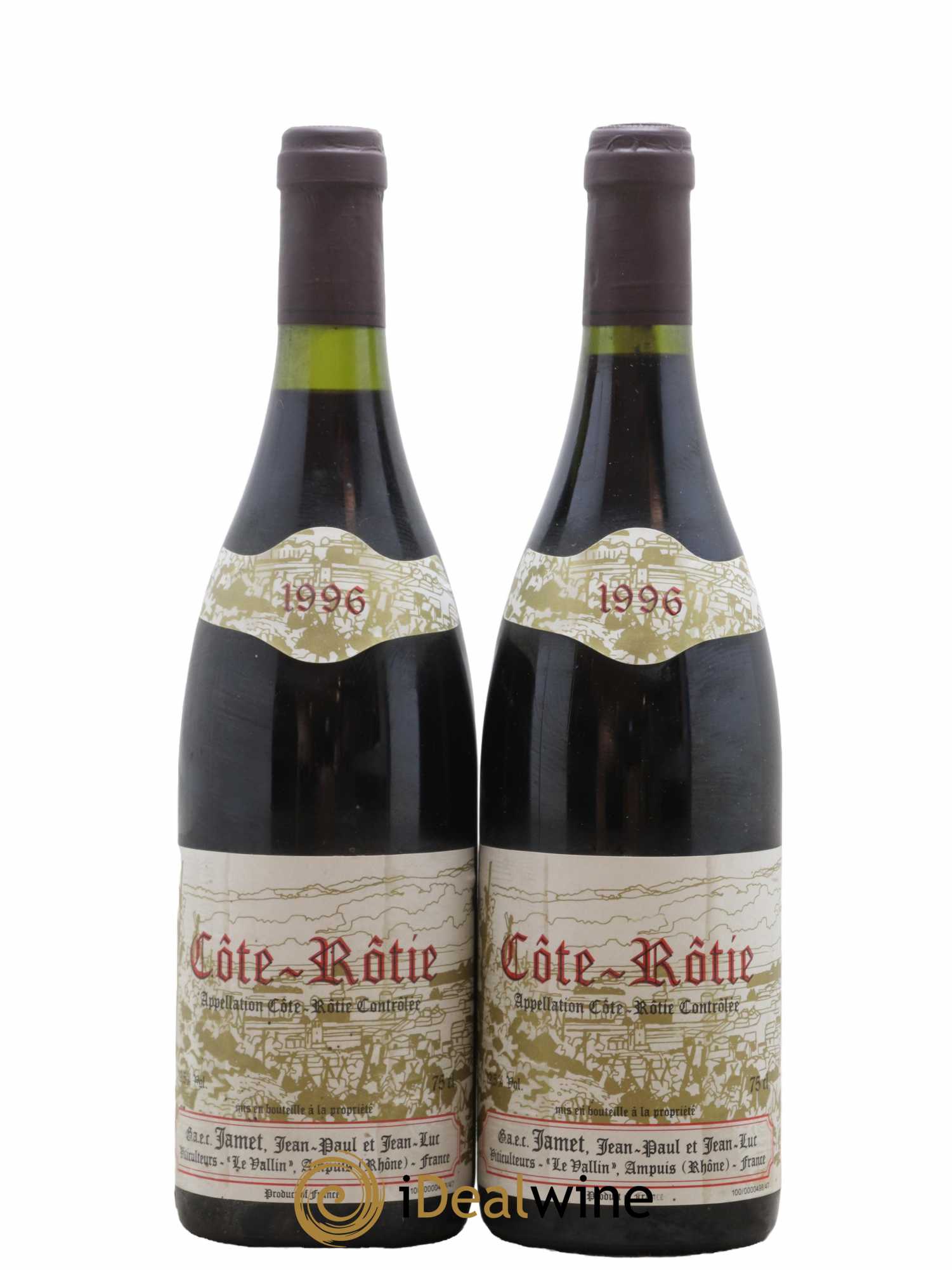 Côte-Rôtie Jamet (Domaine) 1996 - Lot de 2 bouteilles - 0
