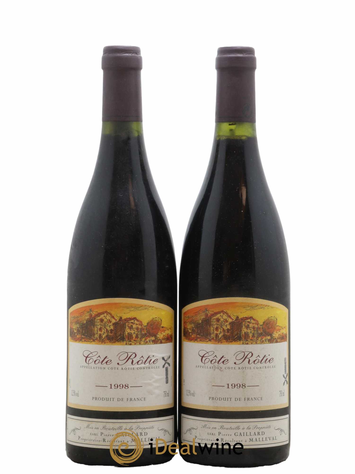 Côte-Rôtie Pierre Gaillard 1998 - Lot de 2 bouteilles - 0