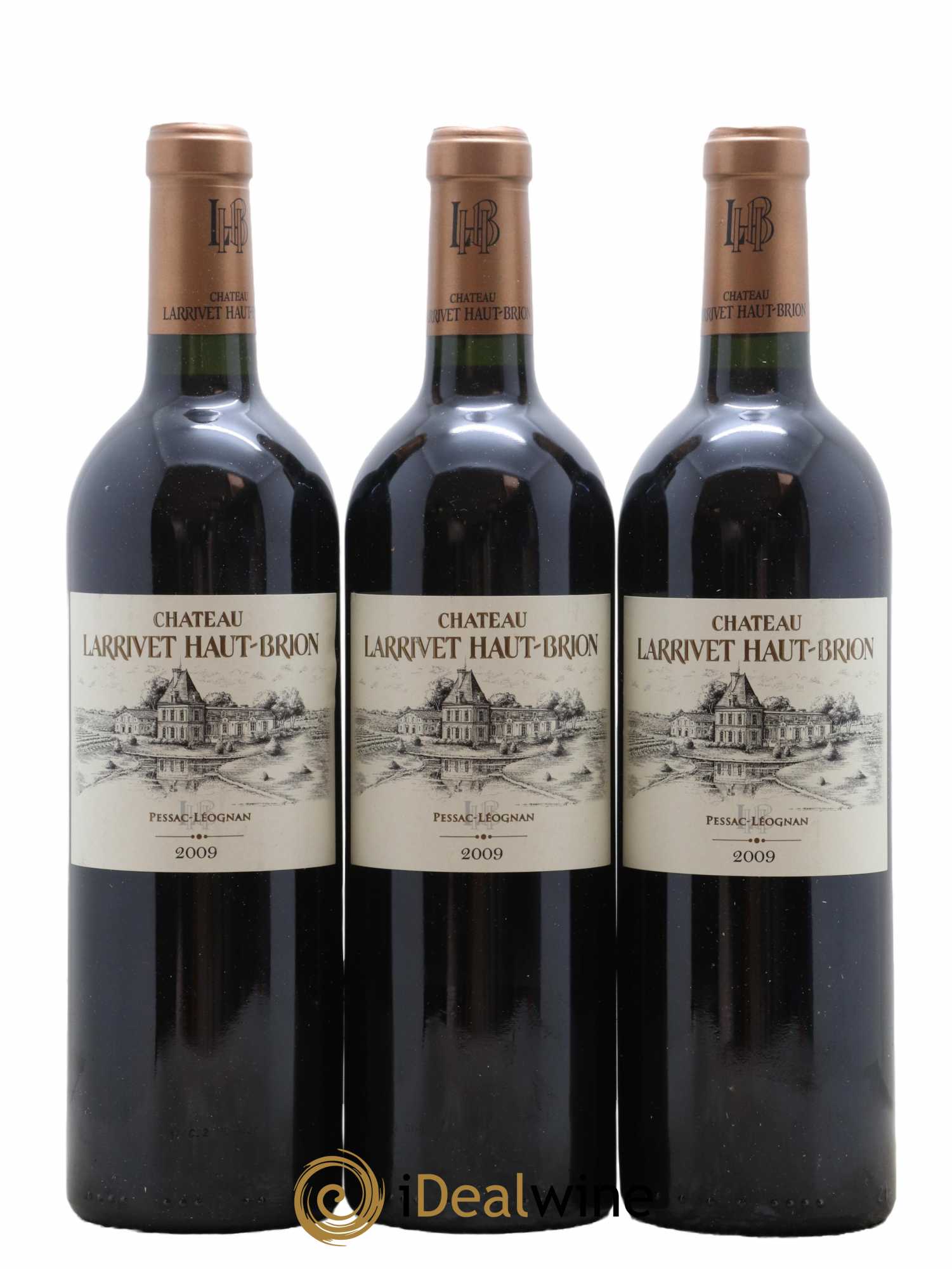 Château Larrivet Haut-Brion 2009 - Lot de 3 bouteilles - 0