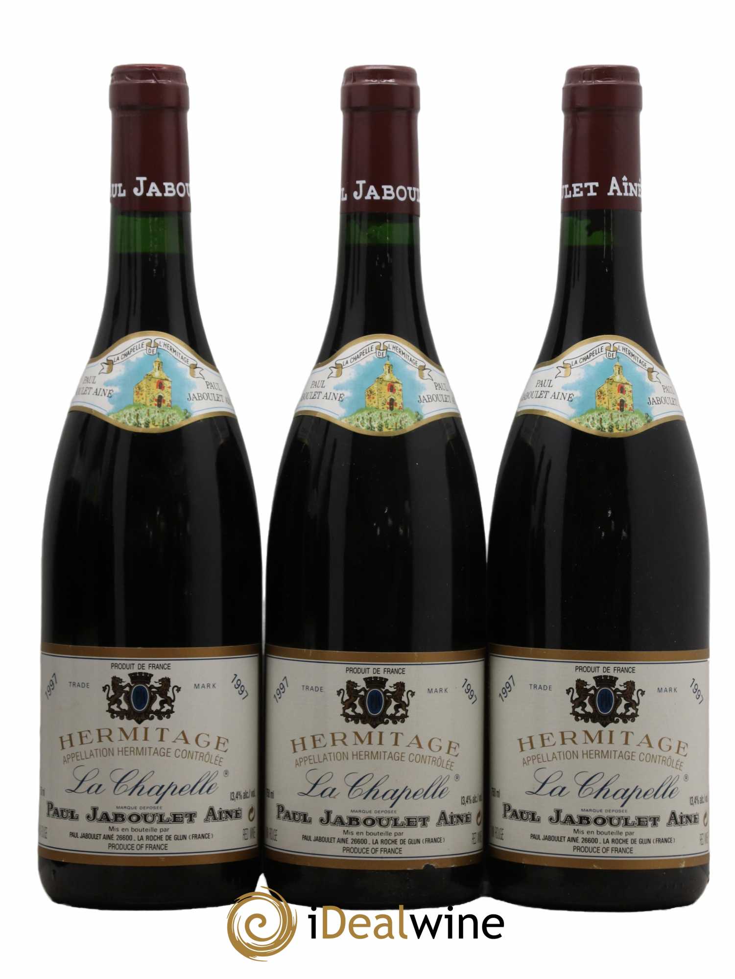 Hermitage La Chapelle Paul Jaboulet Ainé 1997 - Lot de 3 bouteilles - 0