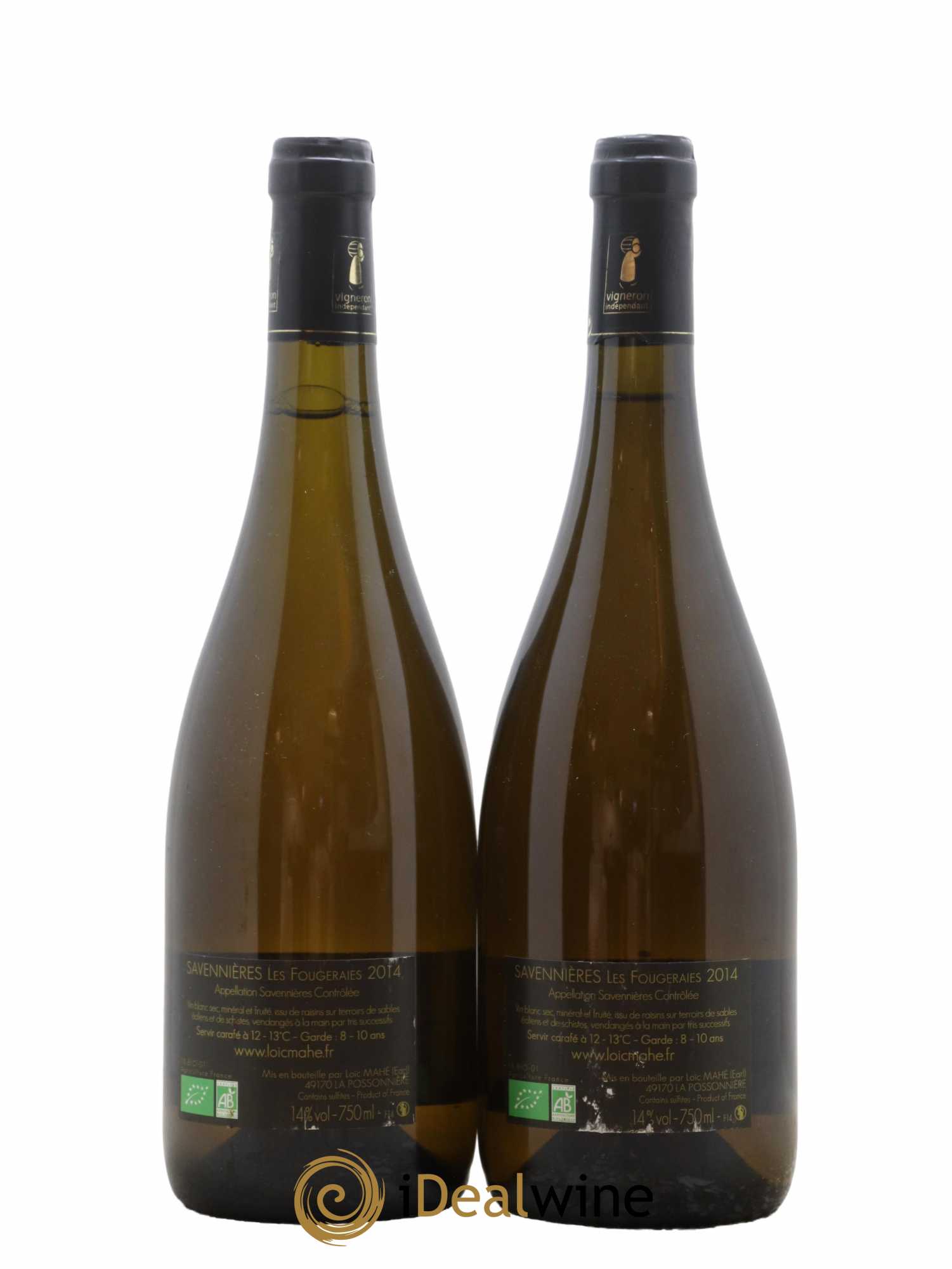 Savennières Les Fougeraies Domaine Loic Mahé 2014 - Lot de 2 bouteilles - 1