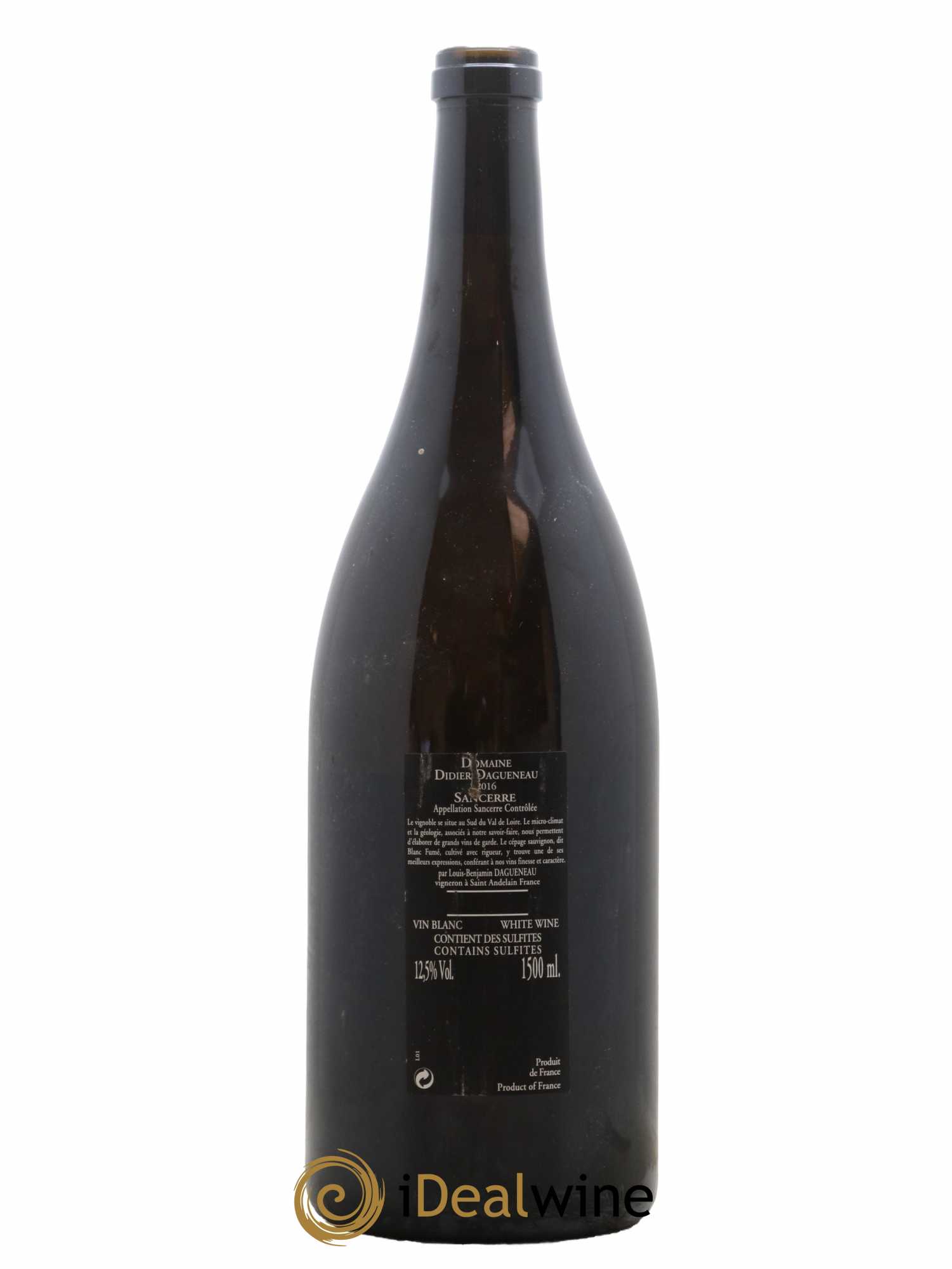 Sancerre Le Mont Damné Chavignol Dagueneau (Domaine Didier - Louis-Benjamin) 2016 - Lot de 1 magnum - 1