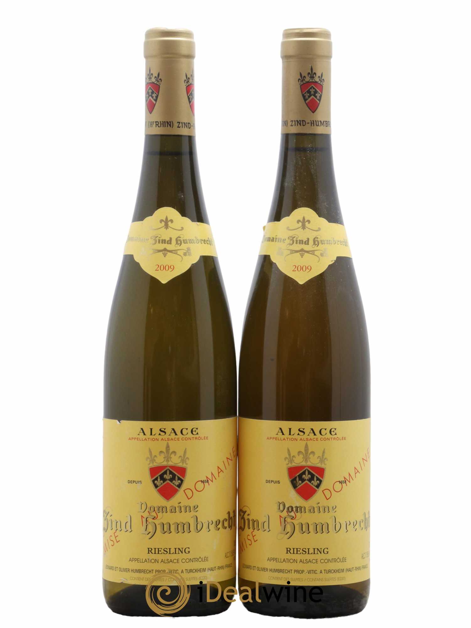 Alsace Riesling Domaine Zind Humbrecht 2009 - Lot de 2 bouteilles - 0