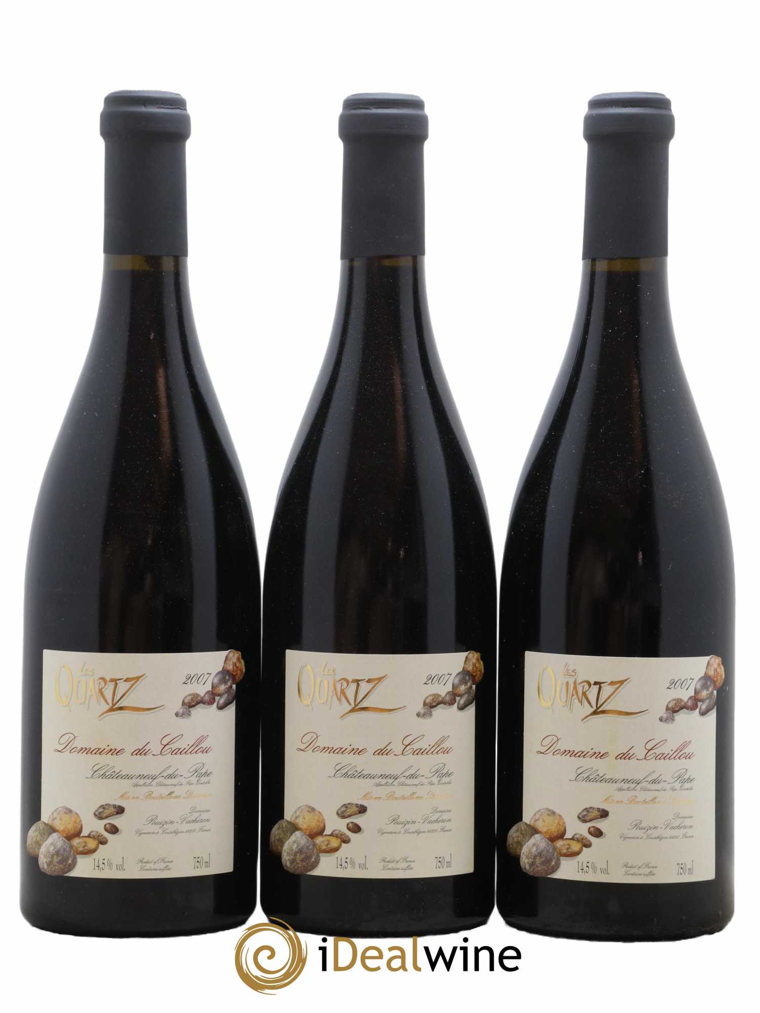 Châteauneuf-du-Pape Les Quartz Clos du Caillou 2007 - Lot de 3 bouteilles - 0