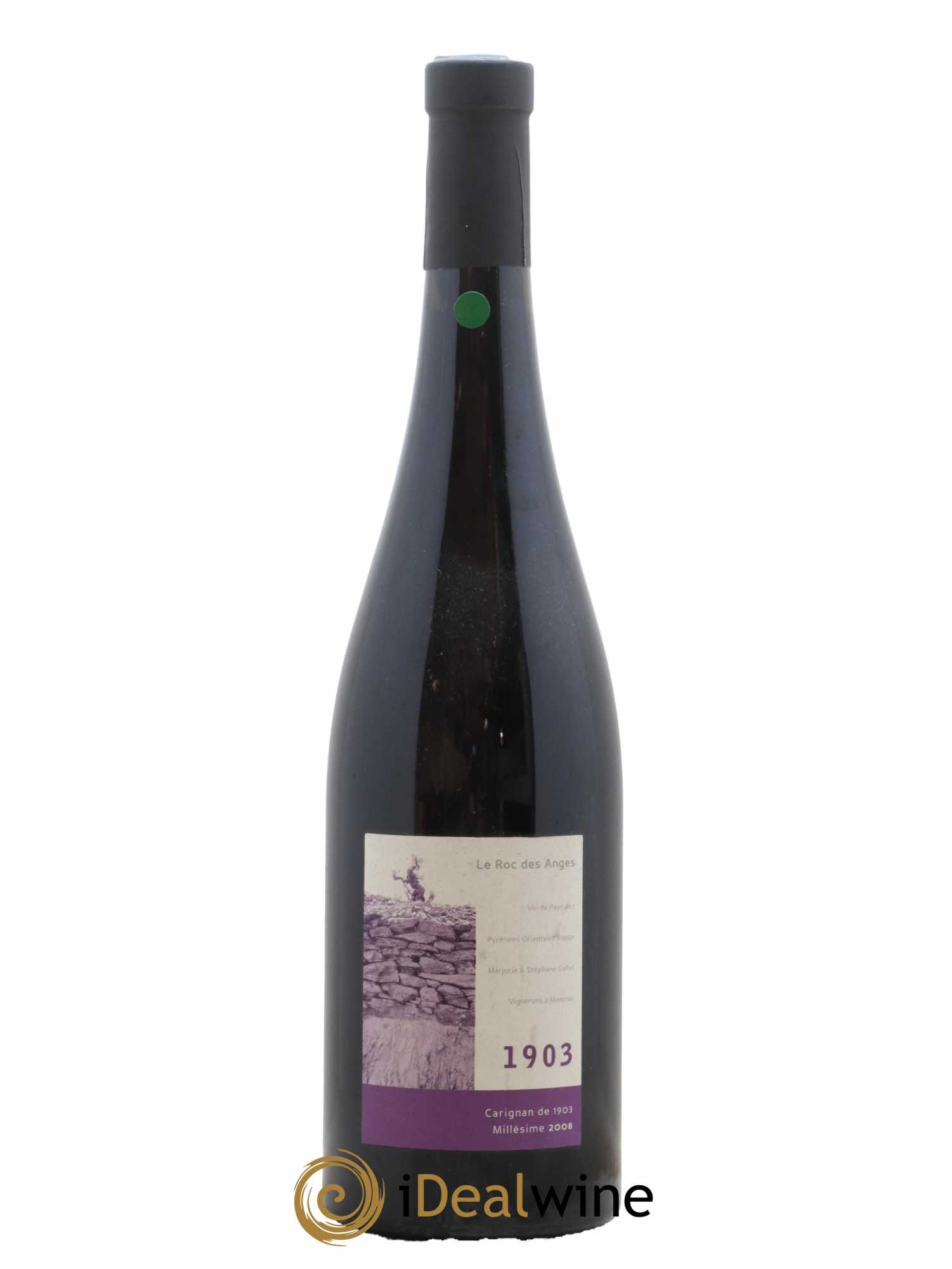 Côtes Catalanes Roc des Anges Carignan 1903 Marjorie et Stéphane Gallet 2008 - Lot de 1 bouteille - 0
