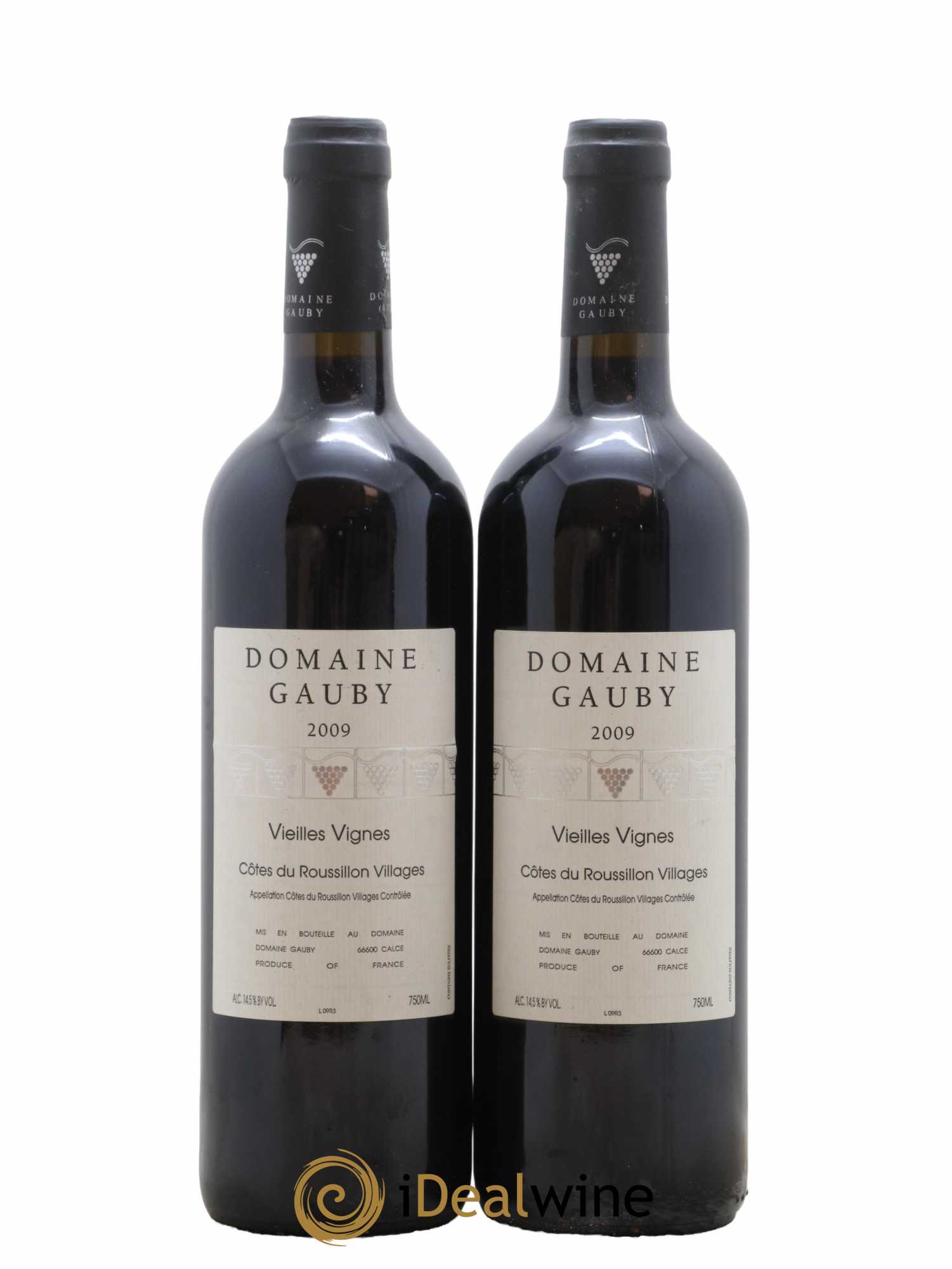 Côtes du Roussillon Villages Vieilles vignes Gauby (Domaine) 2009 - Lot de 2 bouteilles - 0