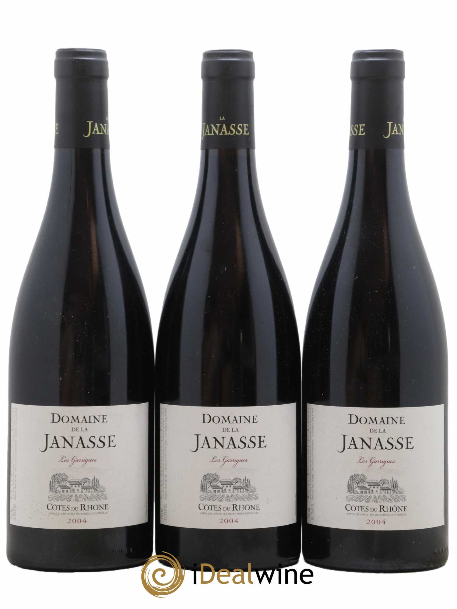 Côtes-du-Rhône La Janasse (Domaine de) Les Garrigues Aimé Sabon 2004 - Lot de 3 bouteilles - 0