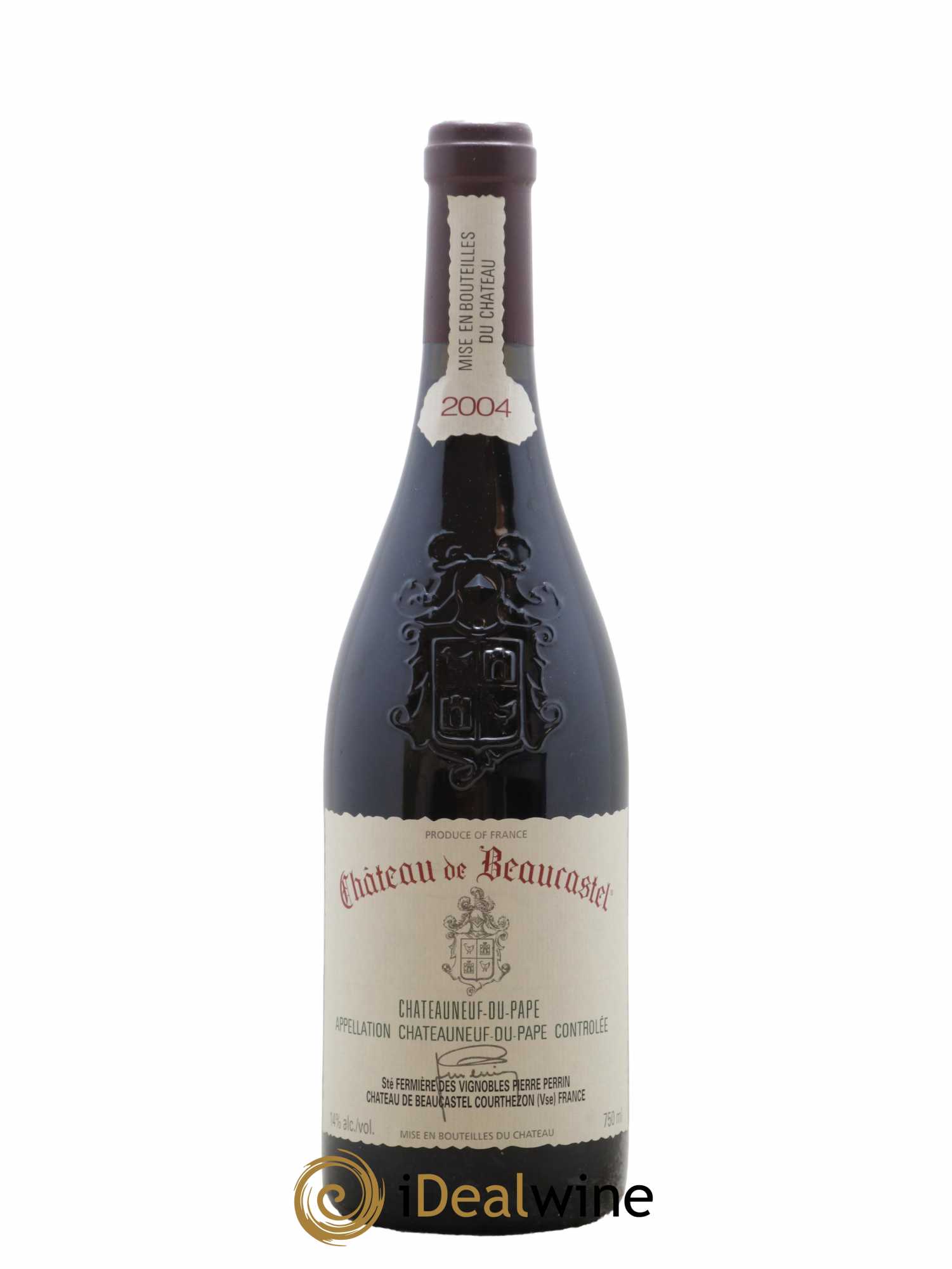 Châteauneuf-du-Pape Château de Beaucastel Famille Perrin 2004 - Lot de 1 bouteille - 0