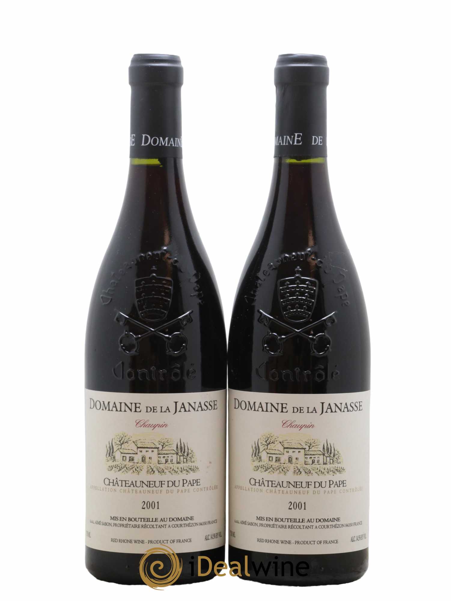Châteauneuf-du-Pape Cuvée Chaupin La Janasse (Domaine de) 2001 - Lot de 2 bouteilles - 0