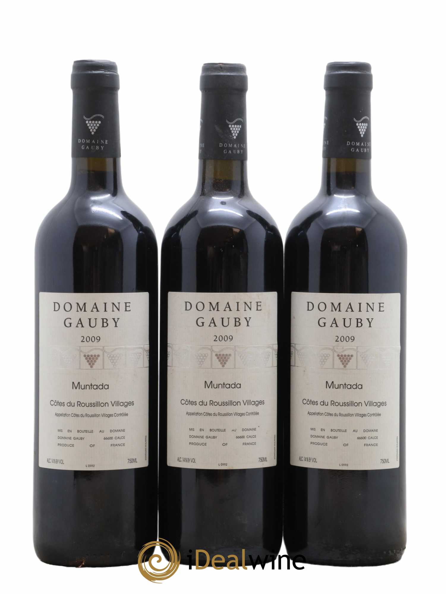Côtes Catalanes (anciennement Côtes du Roussillon Villages) La Muntada Gauby (Domaine) 2009 - Lot de 3 bouteilles - 0