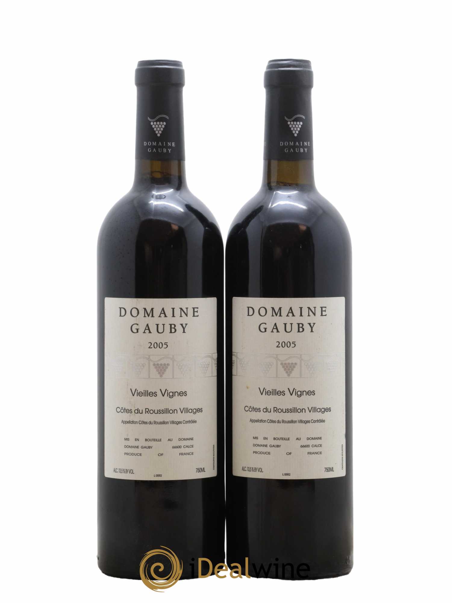Côtes du Roussillon Villages Vieilles vignes Gauby (Domaine) 2005 - Lot de 2 bouteilles - 0