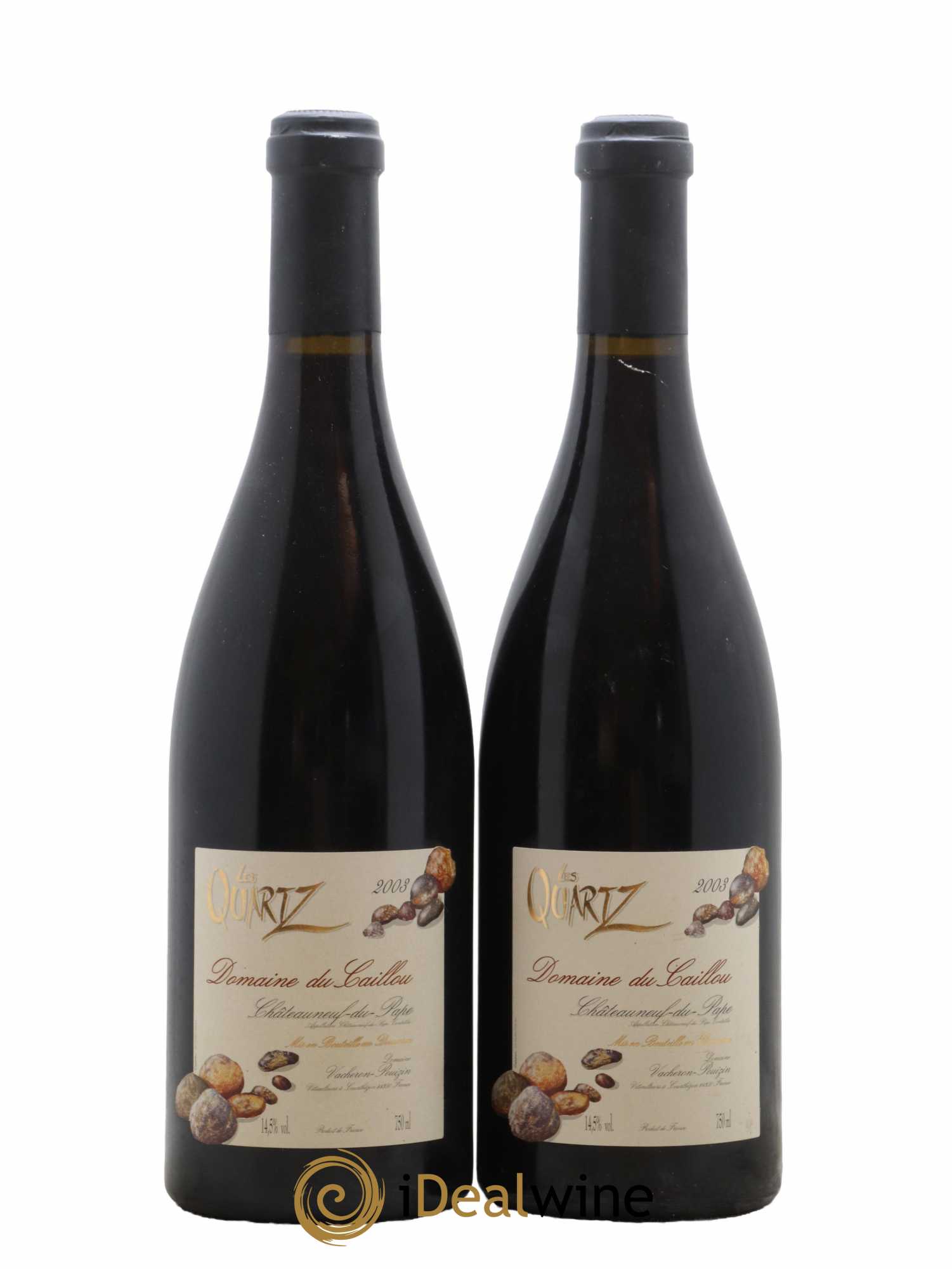 Châteauneuf-du-Pape Les Quartz Clos du Caillou 2003 - Lot de 2 bouteilles - 0