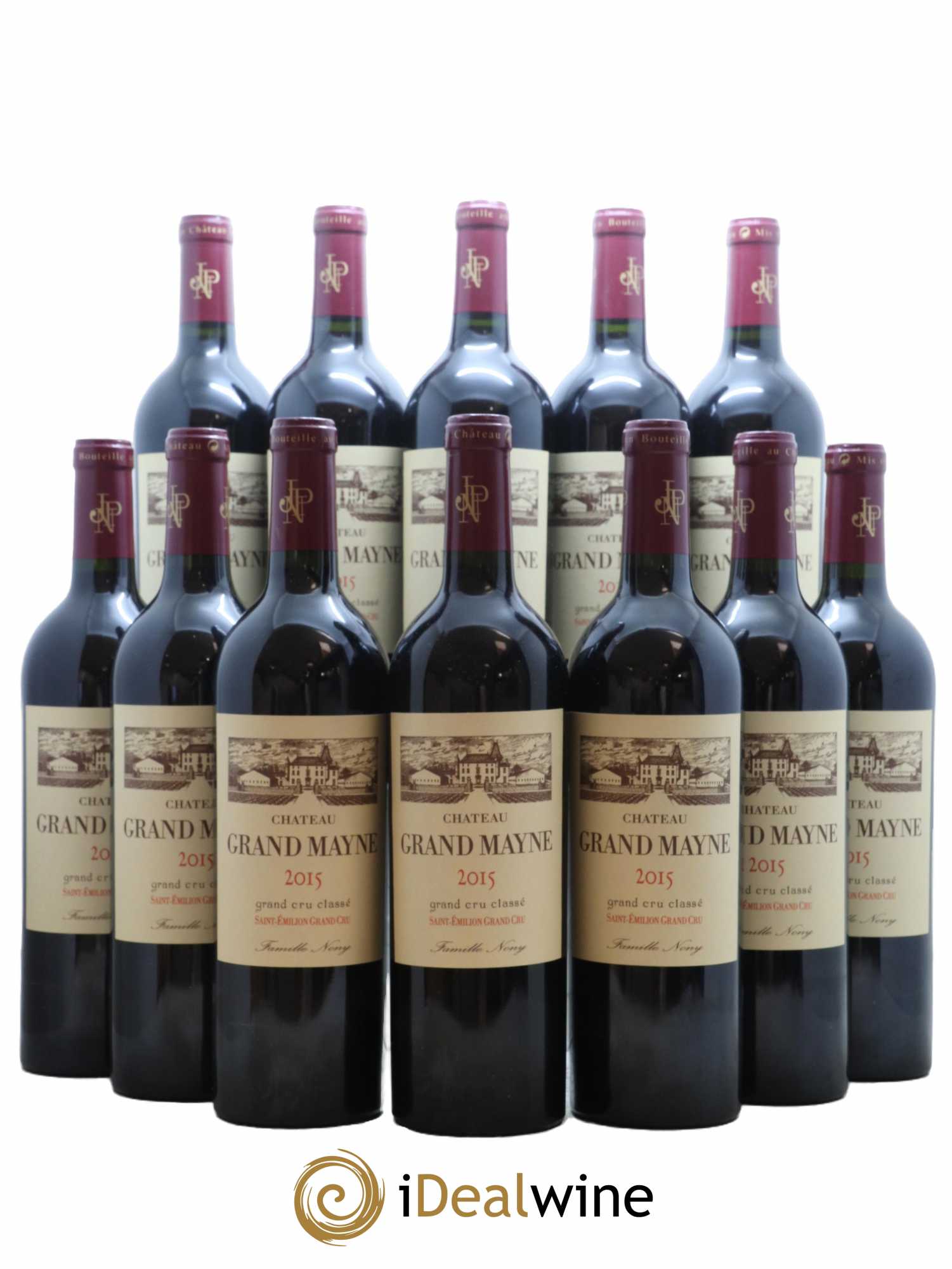 Château Grand Mayne Grand Cru Classé 2015 - Lot de 12 bouteilles - 0