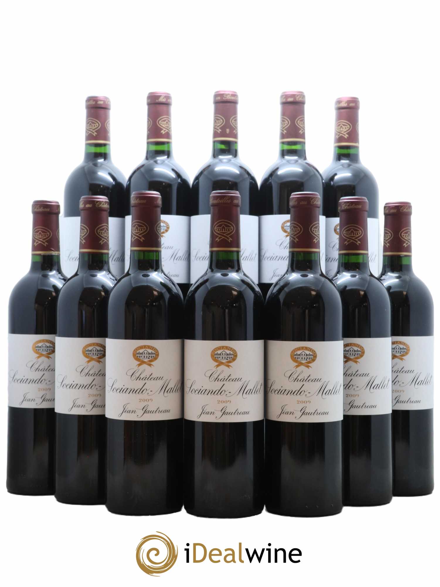 Château Sociando Mallet 2009 - Lot de 12 bouteilles - 0