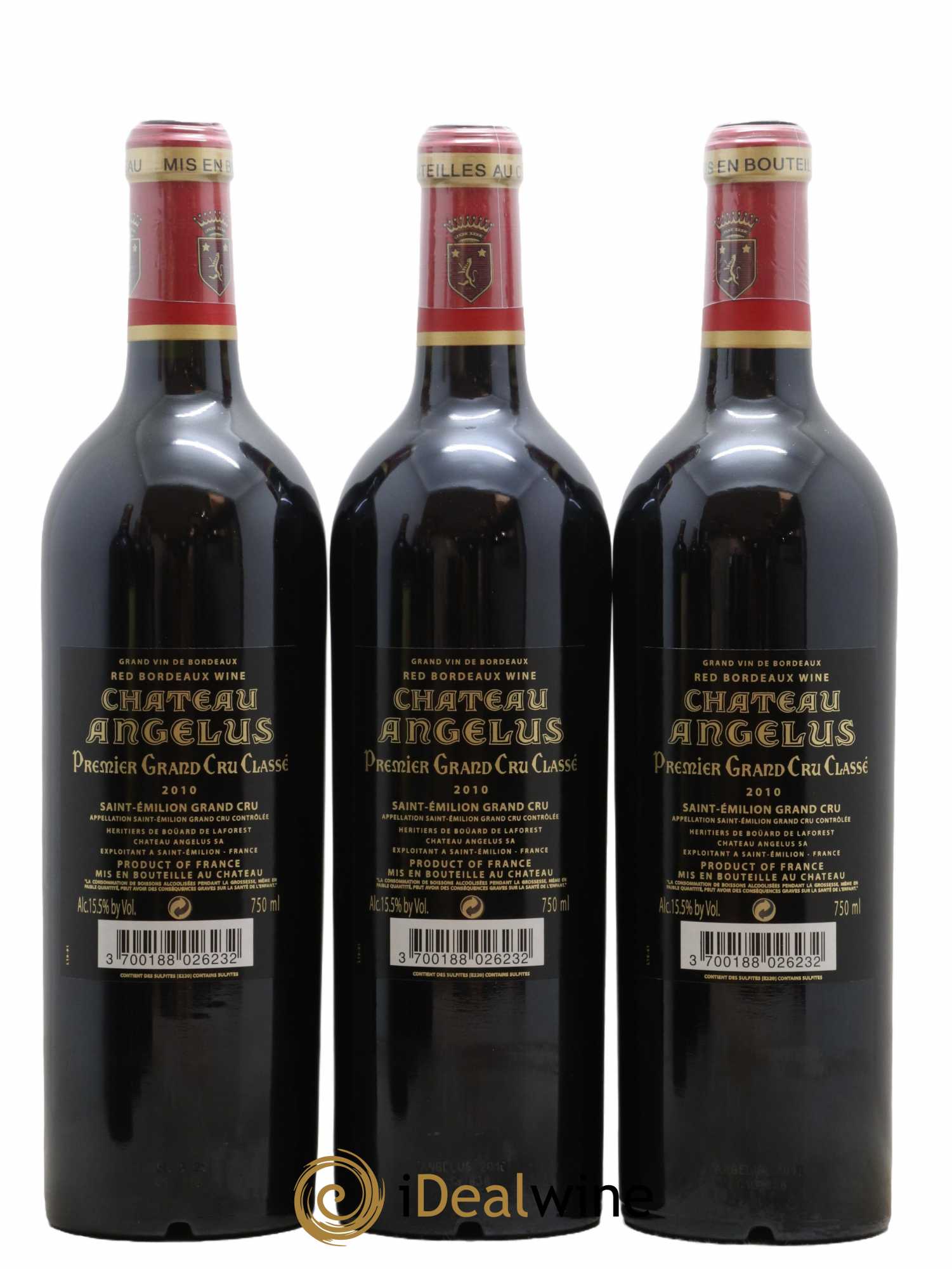 Château Angélus 1er Grand Cru Classé A 2010 - Lot de 6 bouteilles - 2